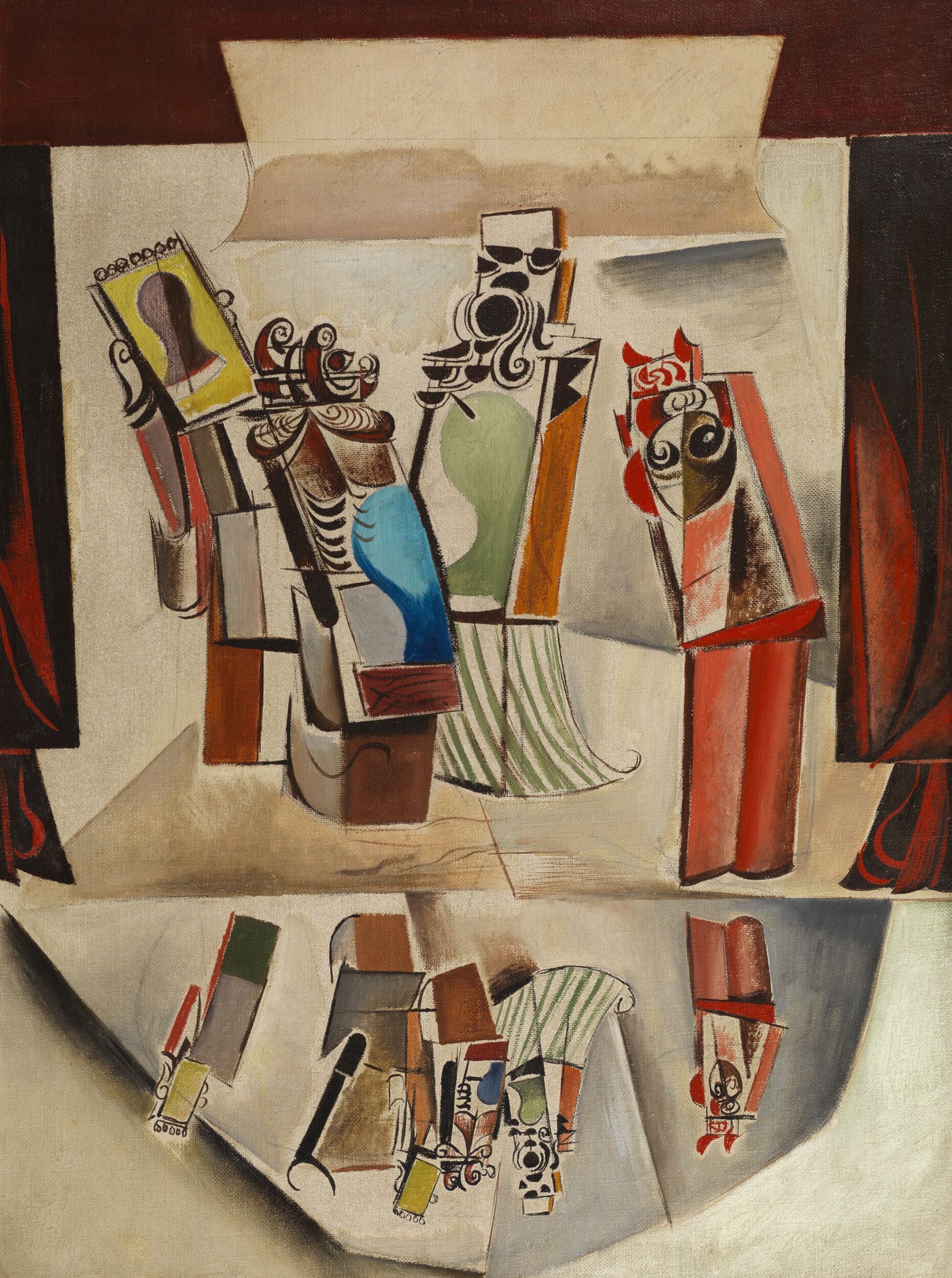 Players upon a Stage by Wyndham Lewis