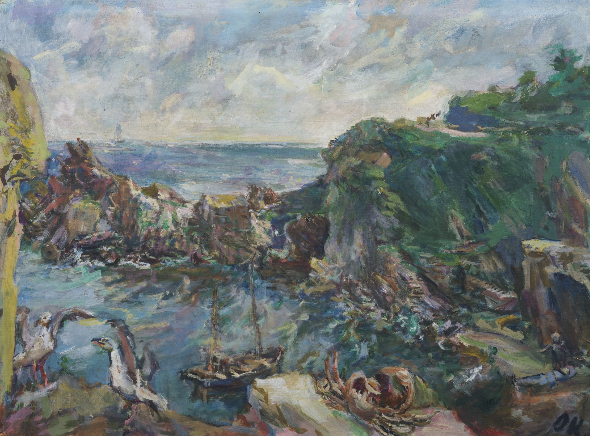 Polperro I by Oskar Kokoschka