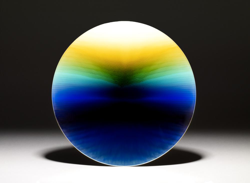 Porcelain dish titled Dawn