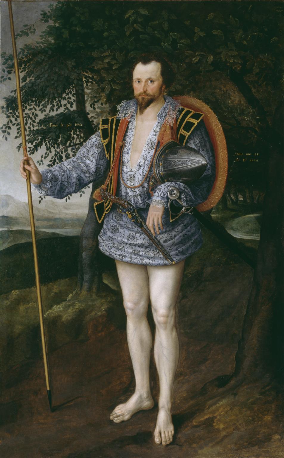 Portrait of Captain Thomas Lee by Marcus Gheeraerts II