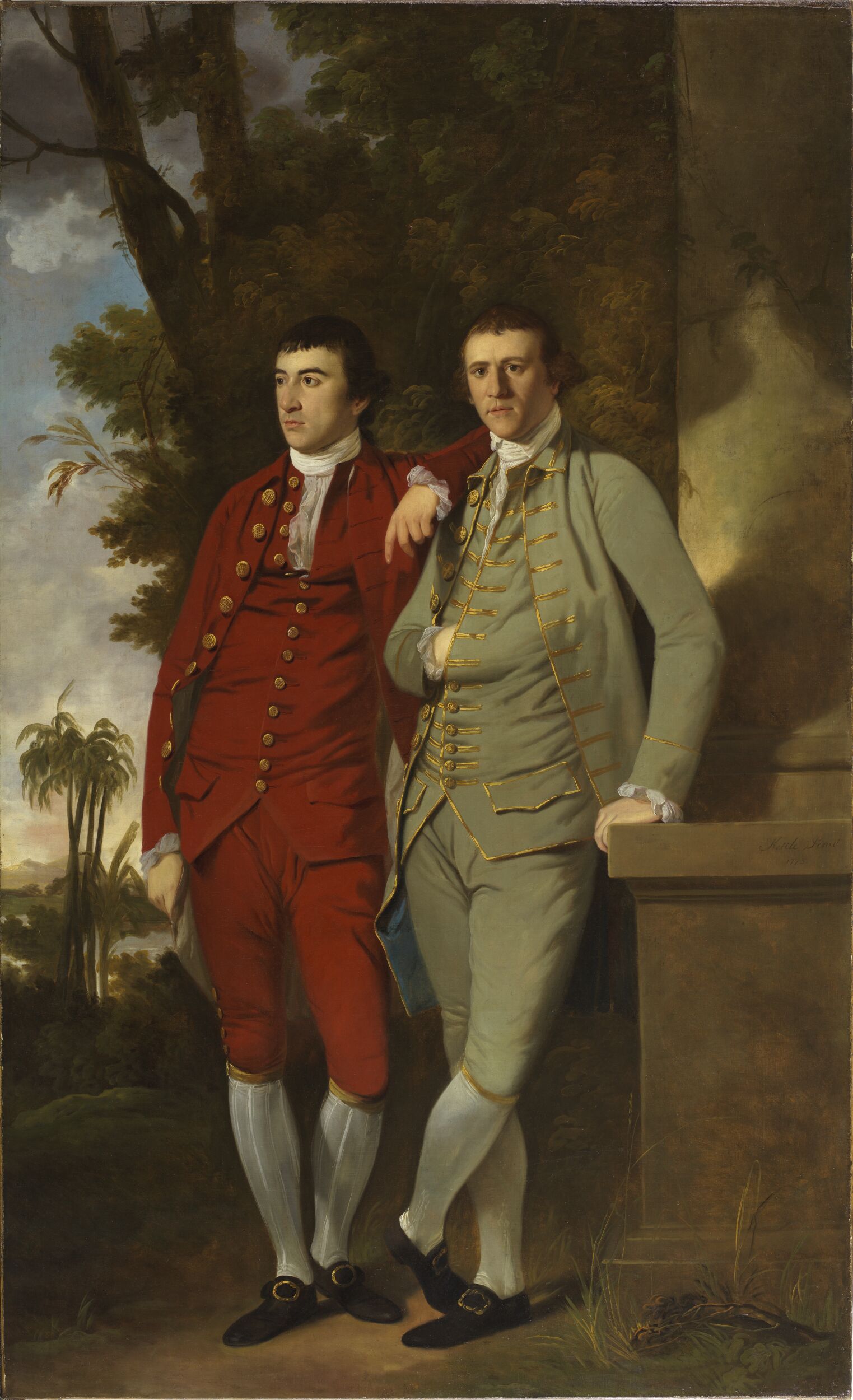 Portrait of Charles and John Sealy by Tilly Kettle