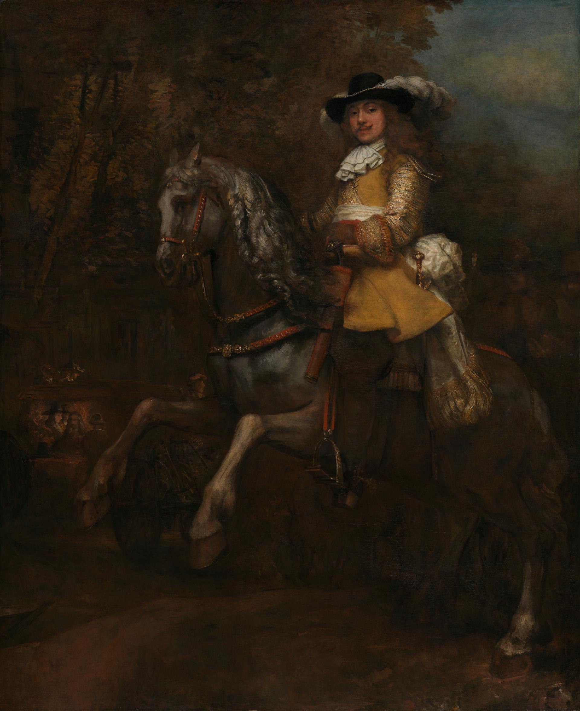 Portrait of Frederick Rihel on Horseback by Rembrandt