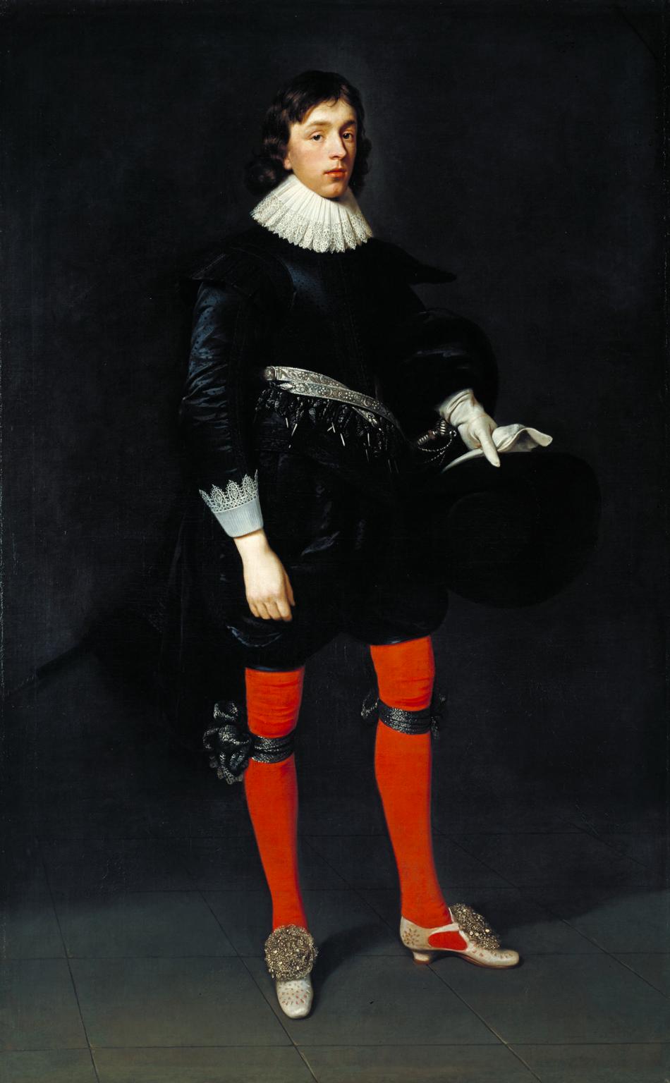 Portrait of James Hamilton, Earl of Arran, Later 3rd Marquis and 1st Duke of Hamilton, Aged 17 by Daniel Mytens the Elder
