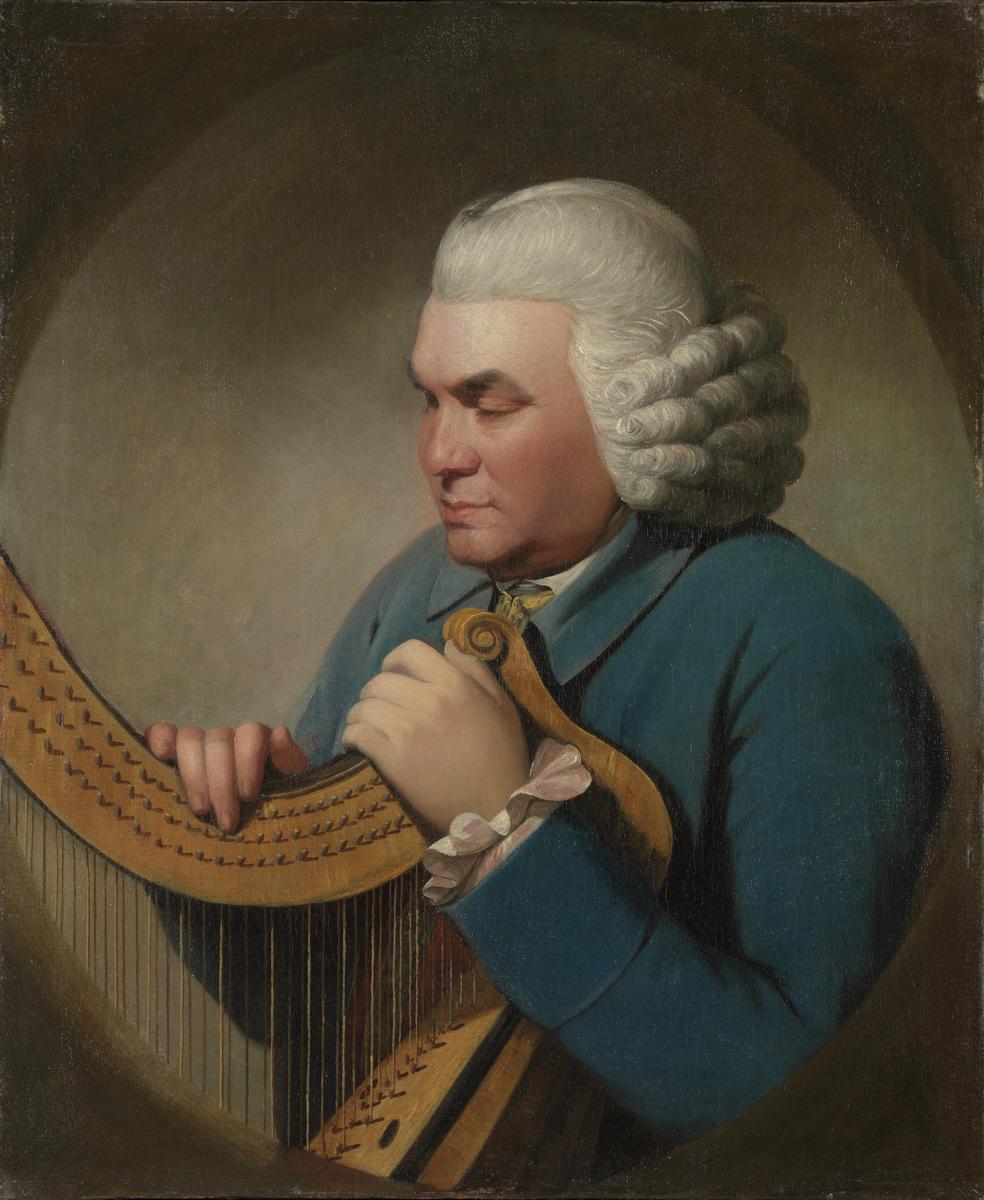 Portrait of John Parry Holding his Harp by William Parry