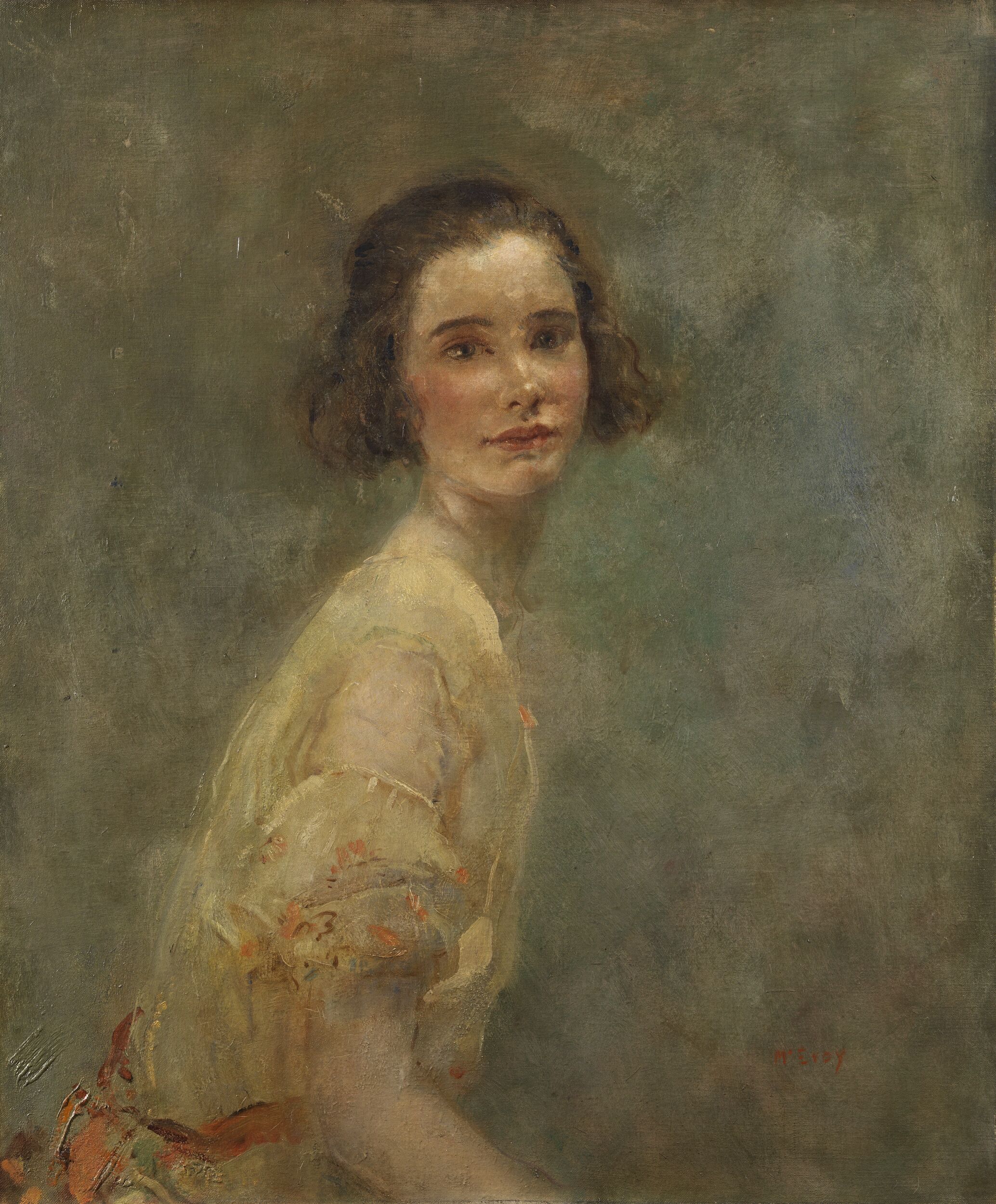 Portrait of Miss Jeanne Courtauld by Ambrose McEvoy (Artists)