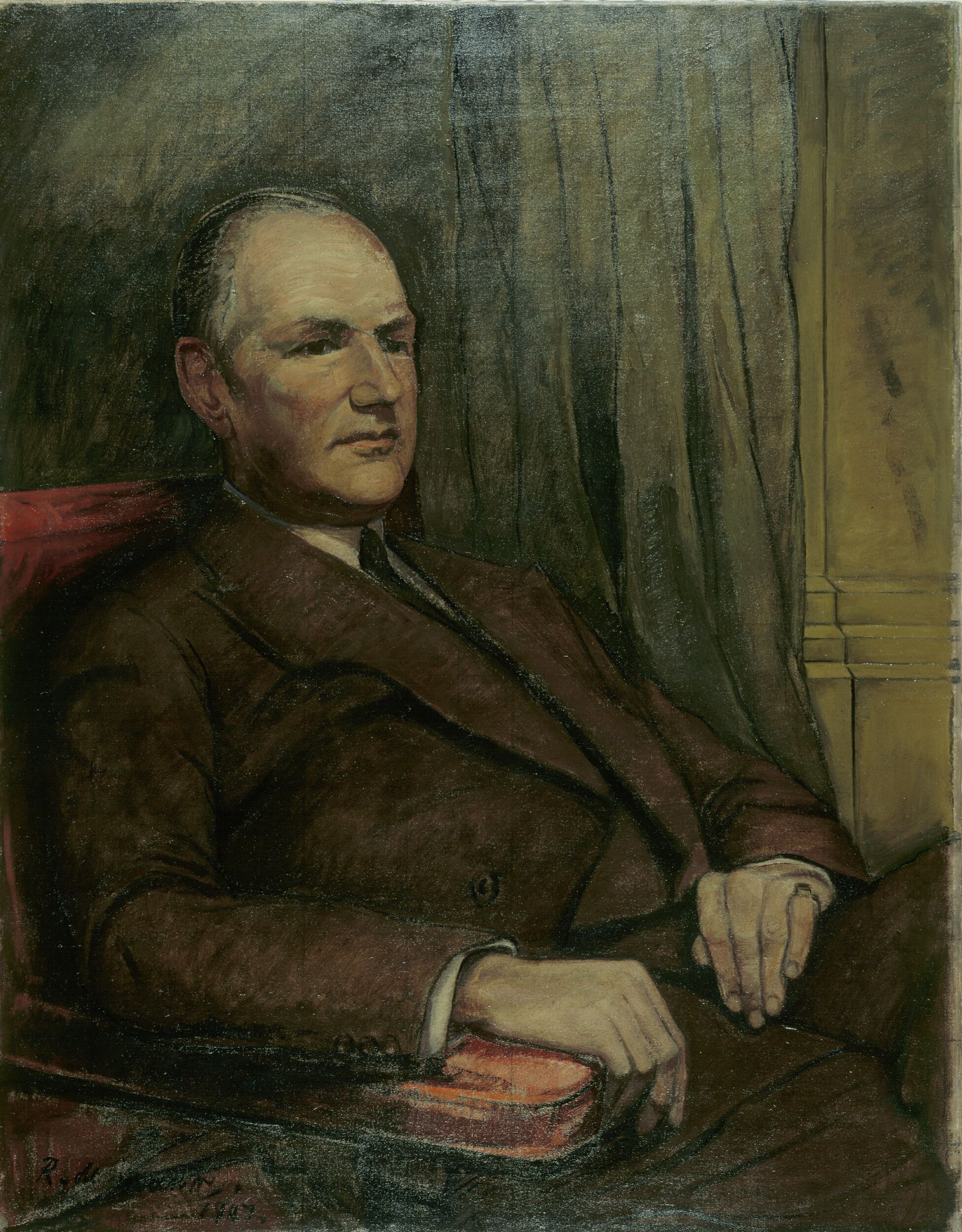 Portrait of Samuel Courtauld by Leroy Leveson Laurent Joseph de Maistre (Artists)