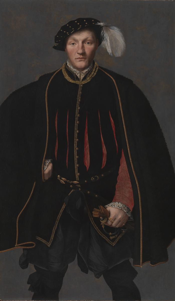 Portrait of a Gentleman, probably of the West Family by Unknown artist, Britain, formerly attributed to ?British School, ?16th Century, formerly attributed to Hans Holbein the Younger