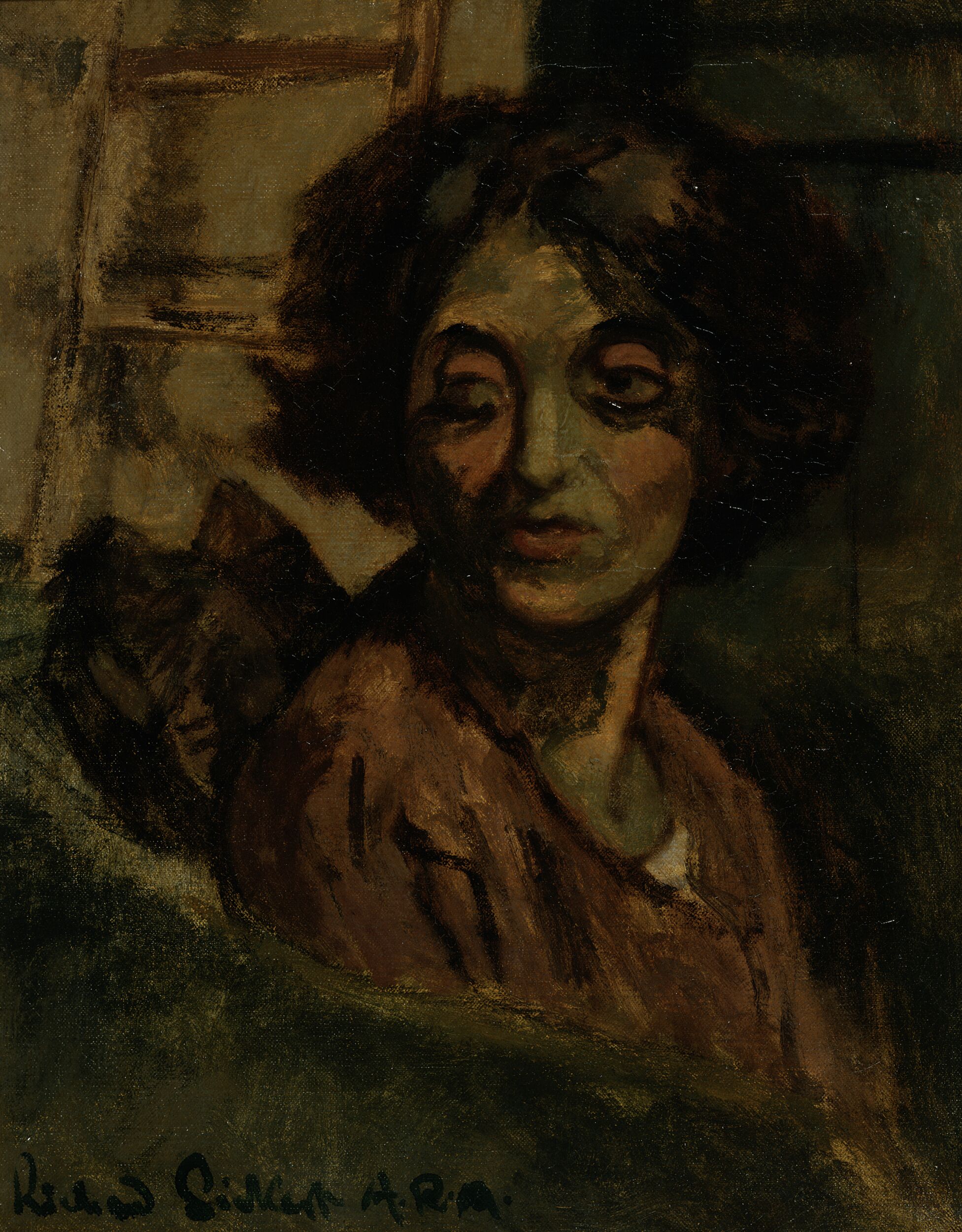 Portrait of a Woman - Therese Lessore by Walter Richard Sickert