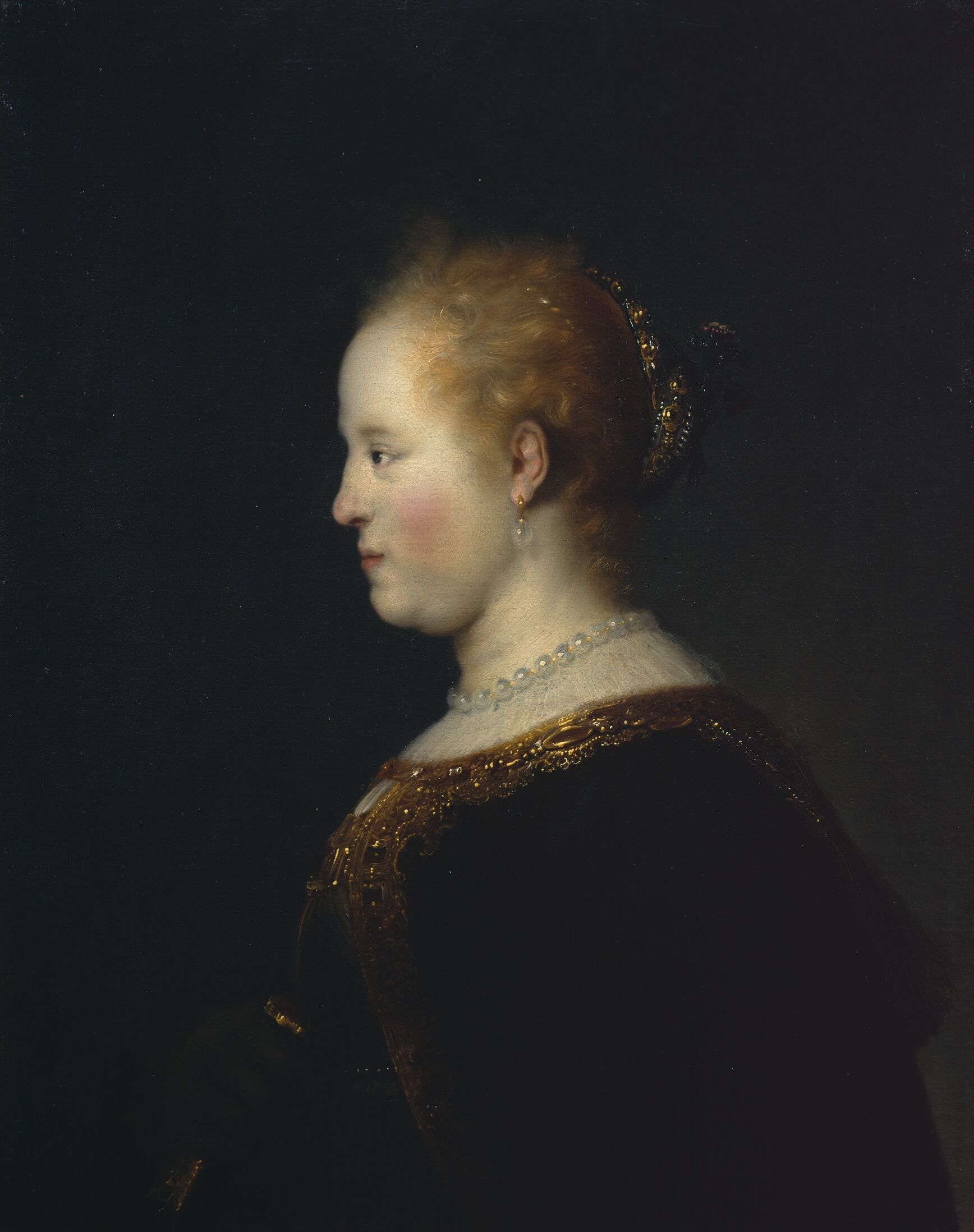 Portrait of a Young Woman by Rembrandt Harmensz van Rijn