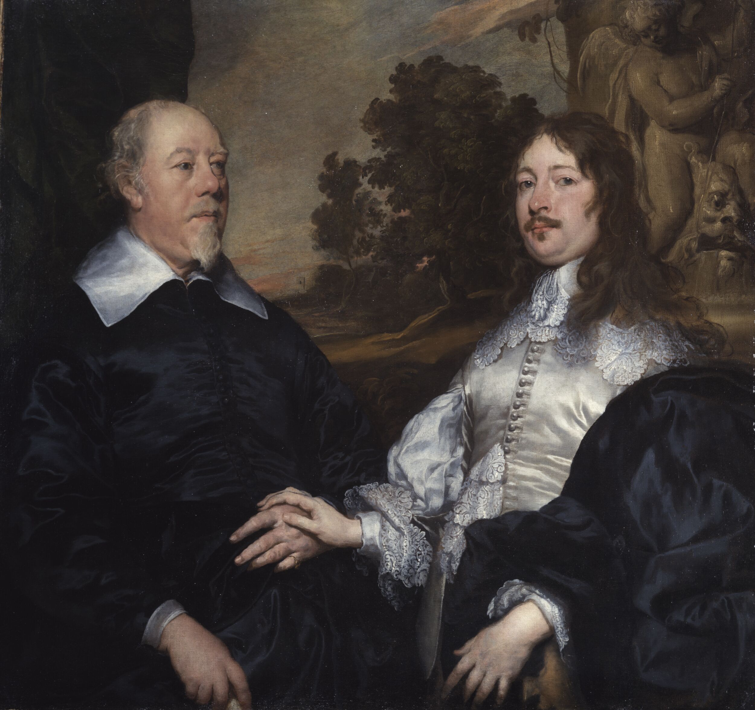 Portrait of an Old and a Younger Man (John Taylor and John Denham) by William Dobson