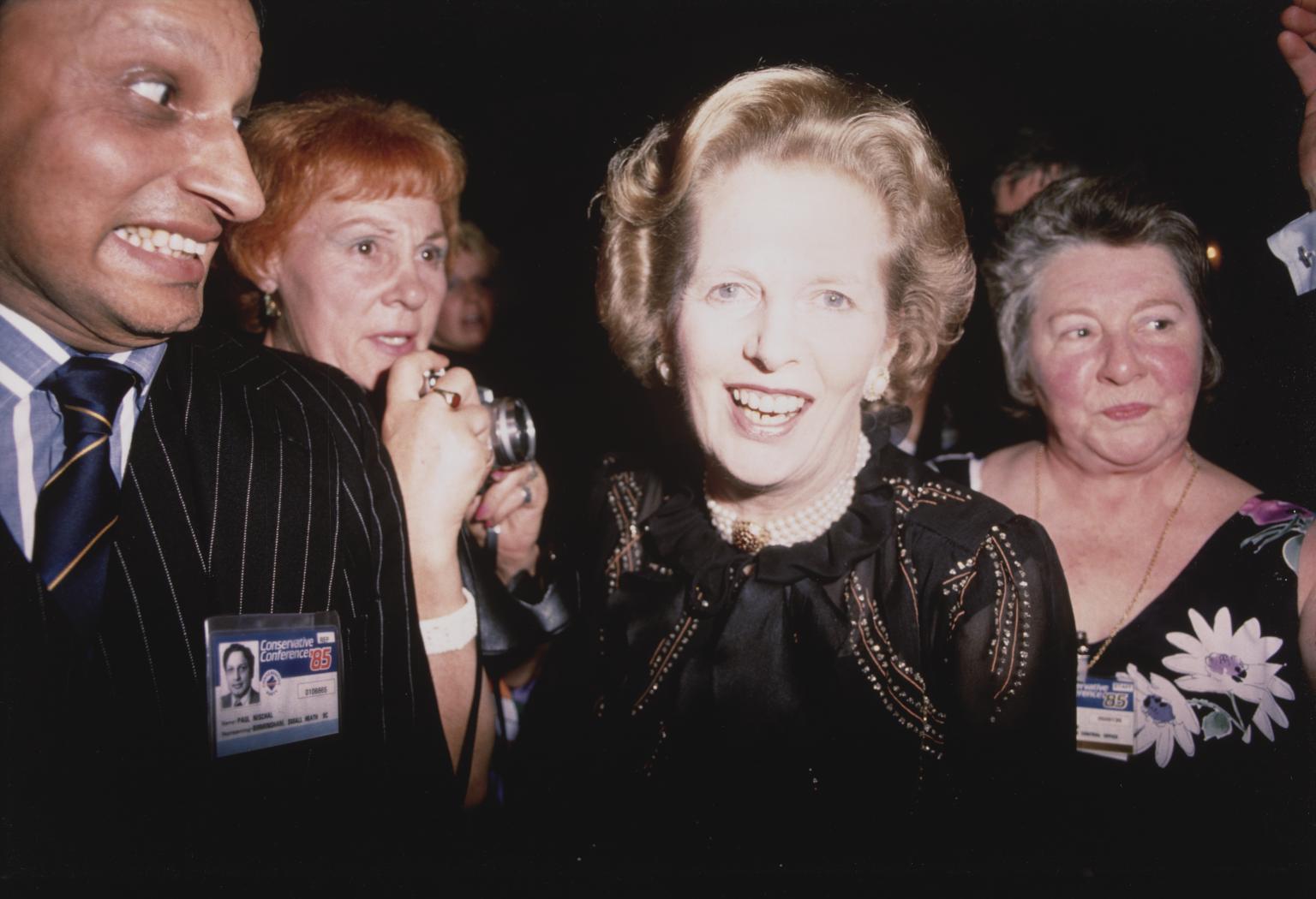 Prime Minister Margaret Thatcher and Admirers at Conservative Party Conference by Chris Steele-Perkins