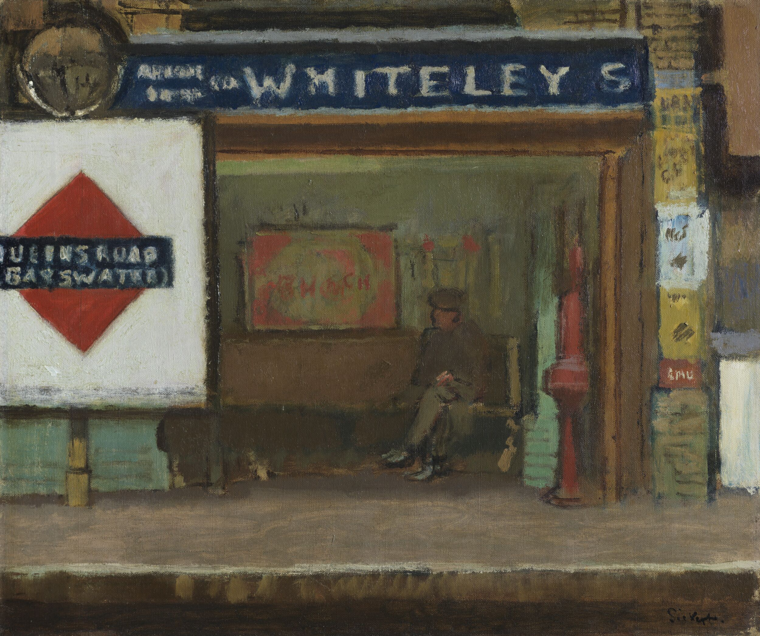 Queens Road Station, Bayswater by Walter Richard Sickert