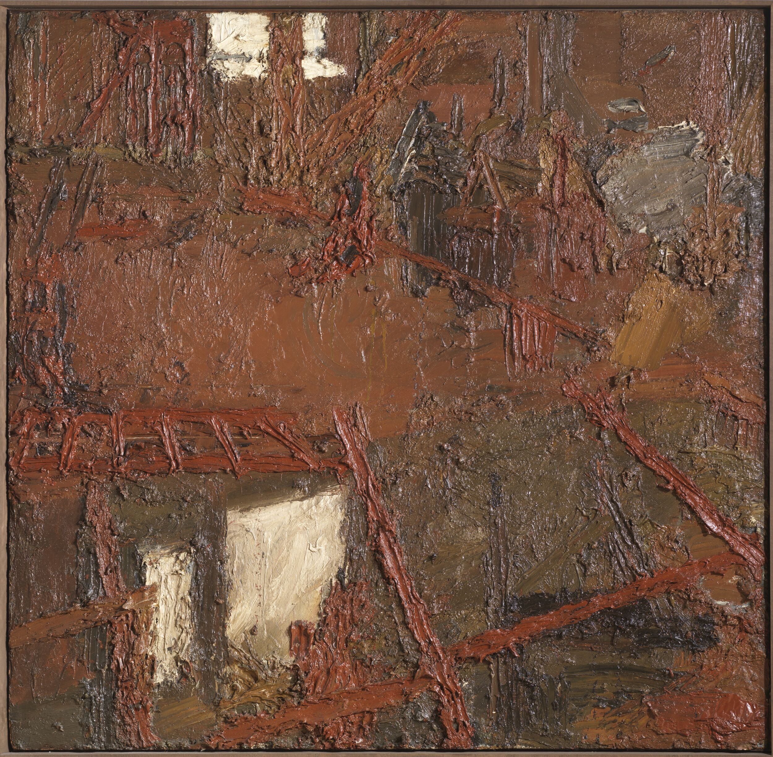Rebuilding the Empire Cinema, Leicester Square by Frank Helmuth Auerbach