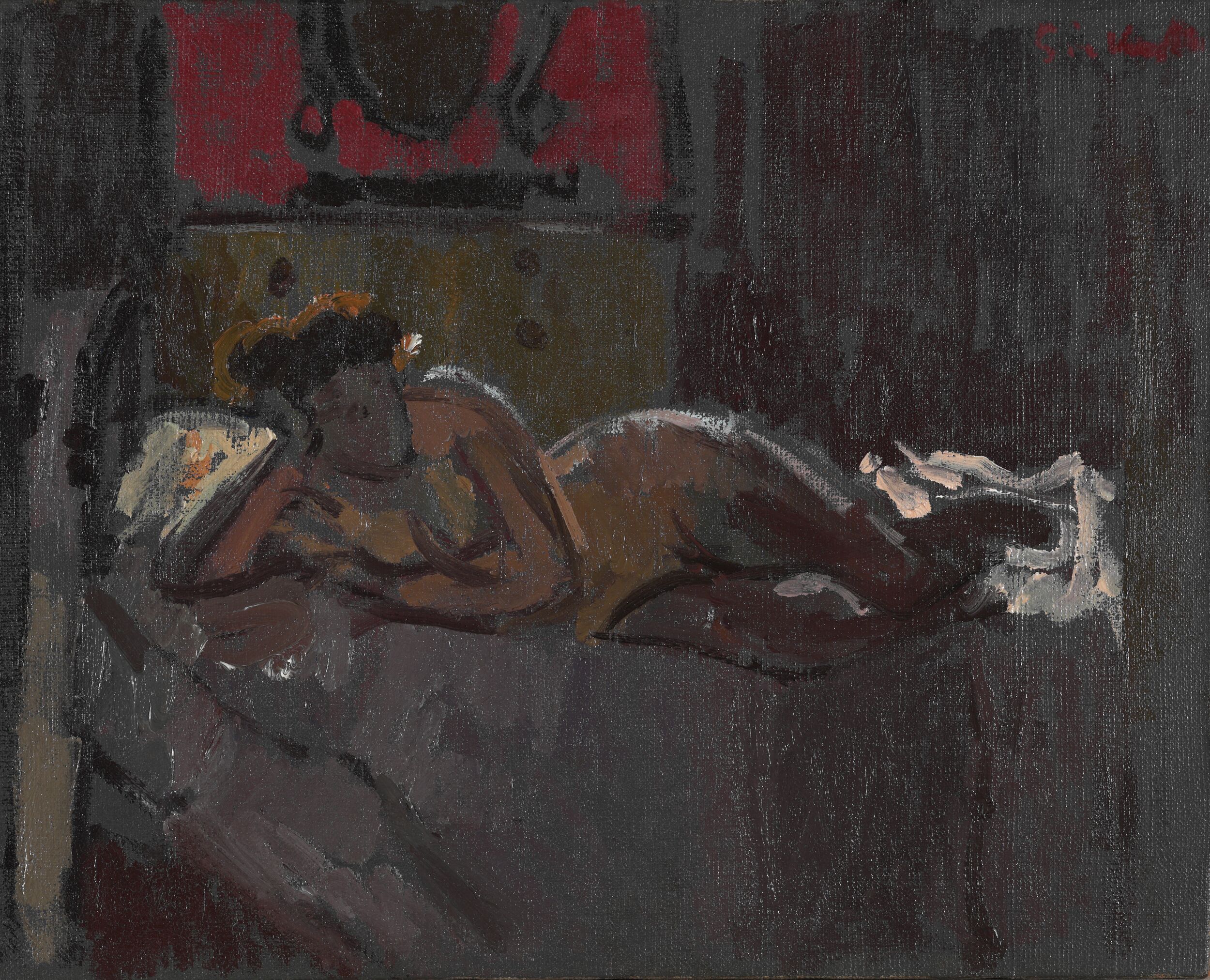Reclining Nude, Mornington Crescent by Walter Richard Sickert