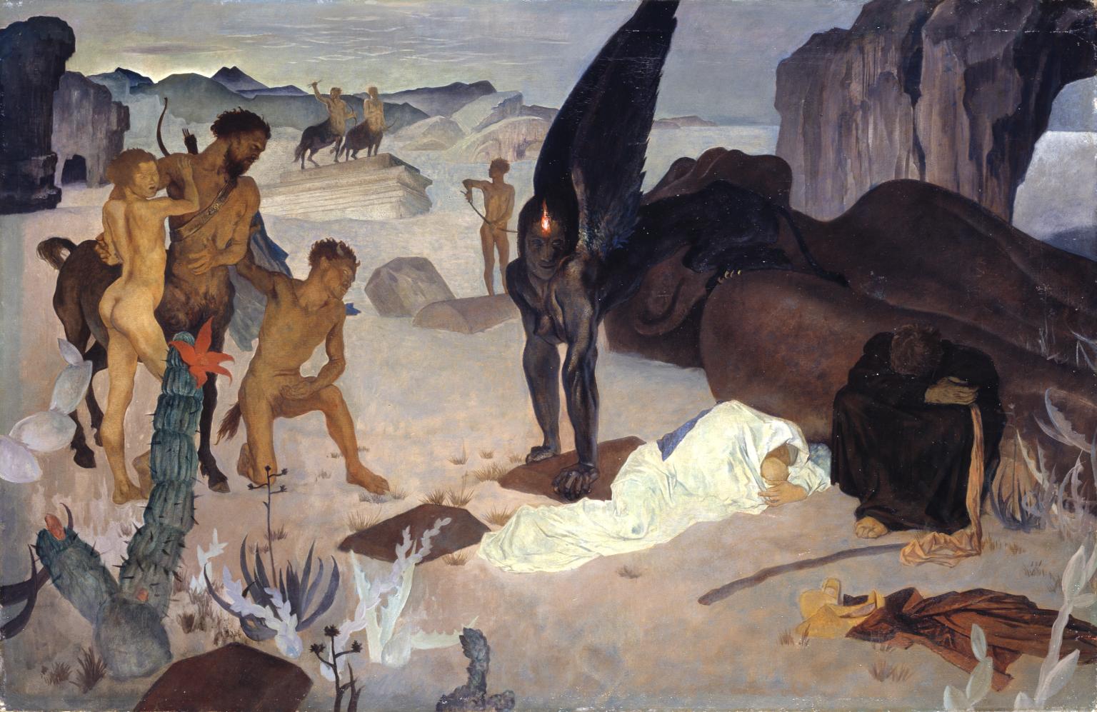 Repose on the Flight into Egypt by Glyn Warren Philpot