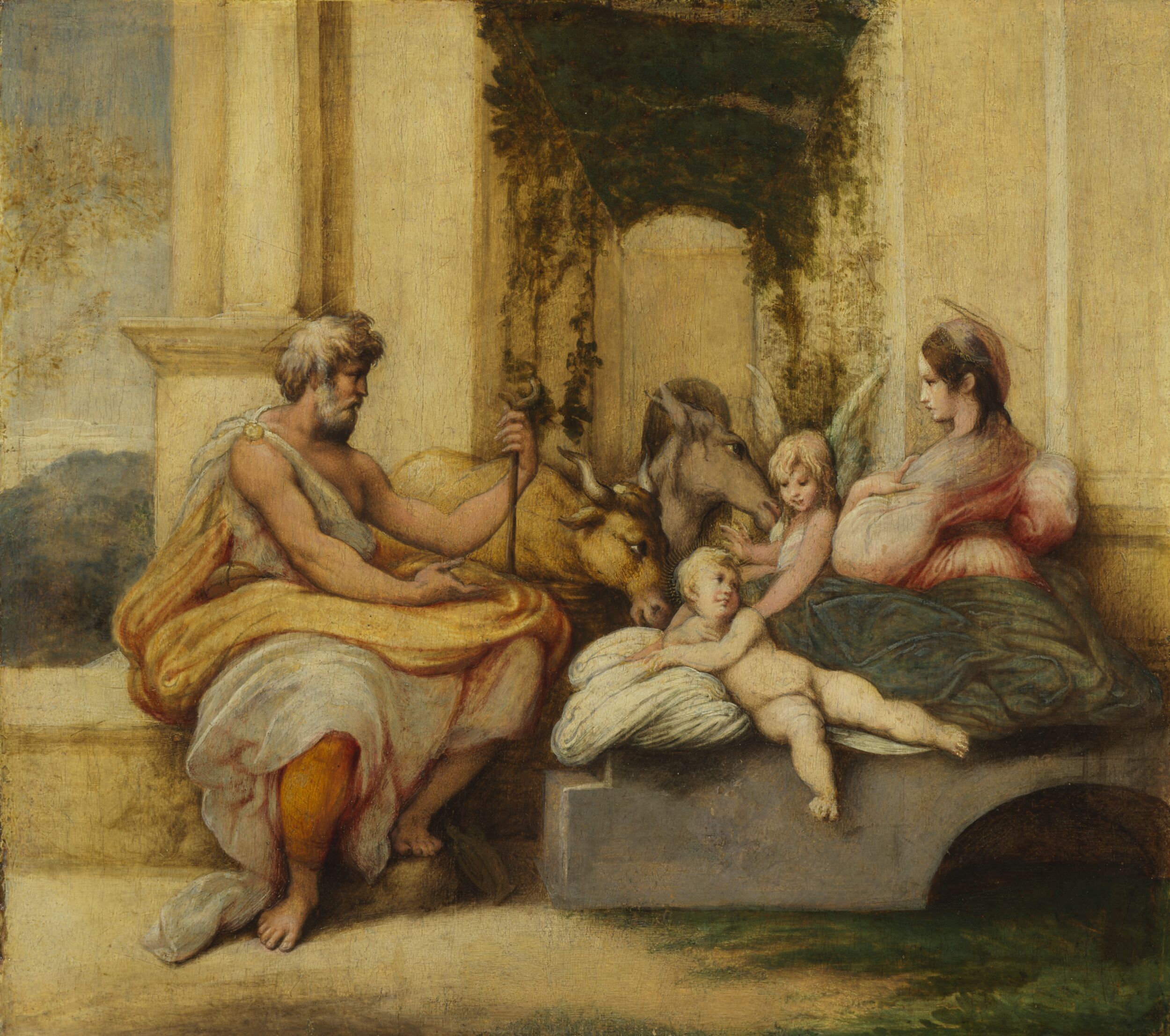 Rest on the Flight into Egypt by Parmigianino