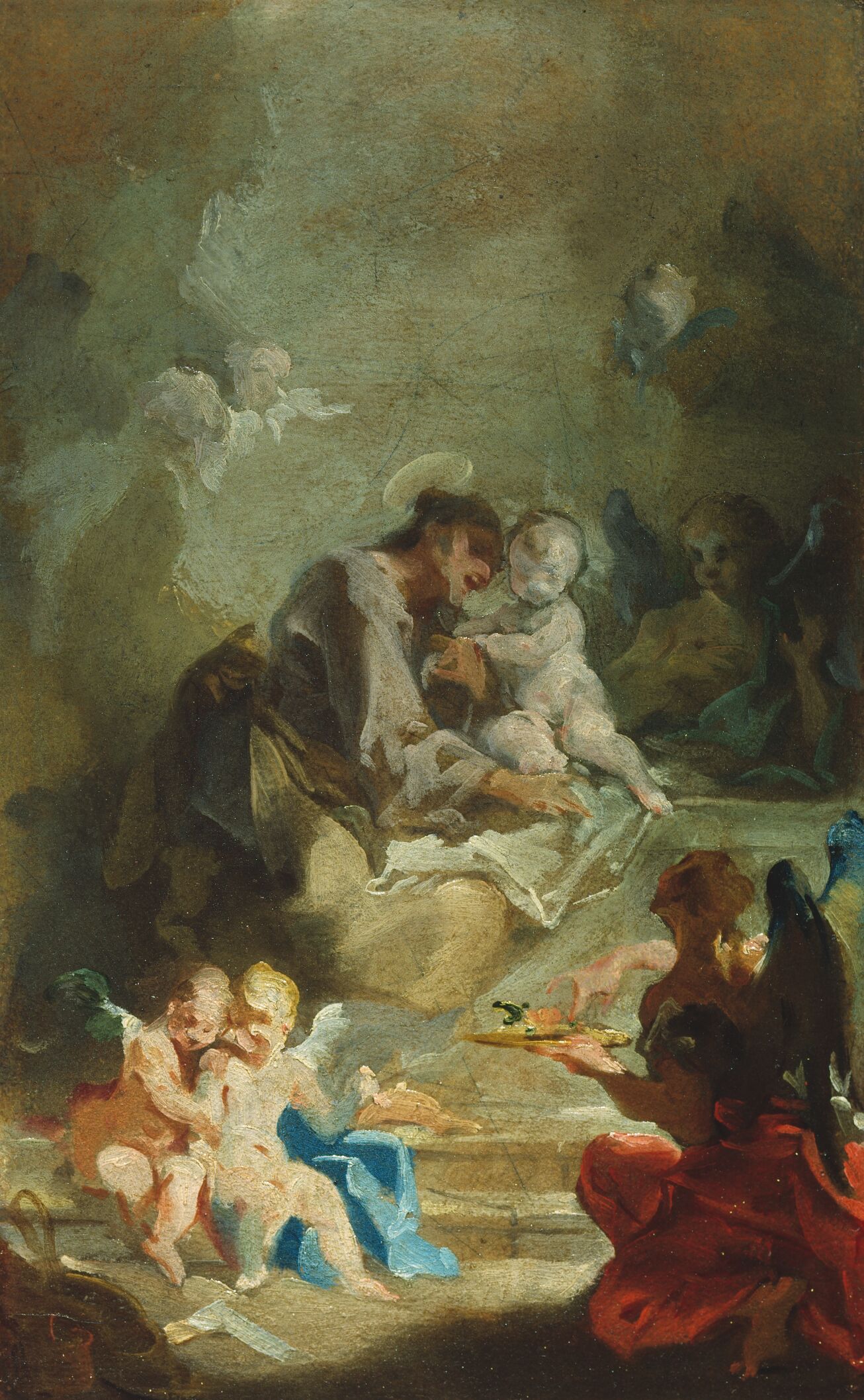 Saint Anthony of Padua adoring the Christ Child by Giovanni Battista Pittoni, the younger