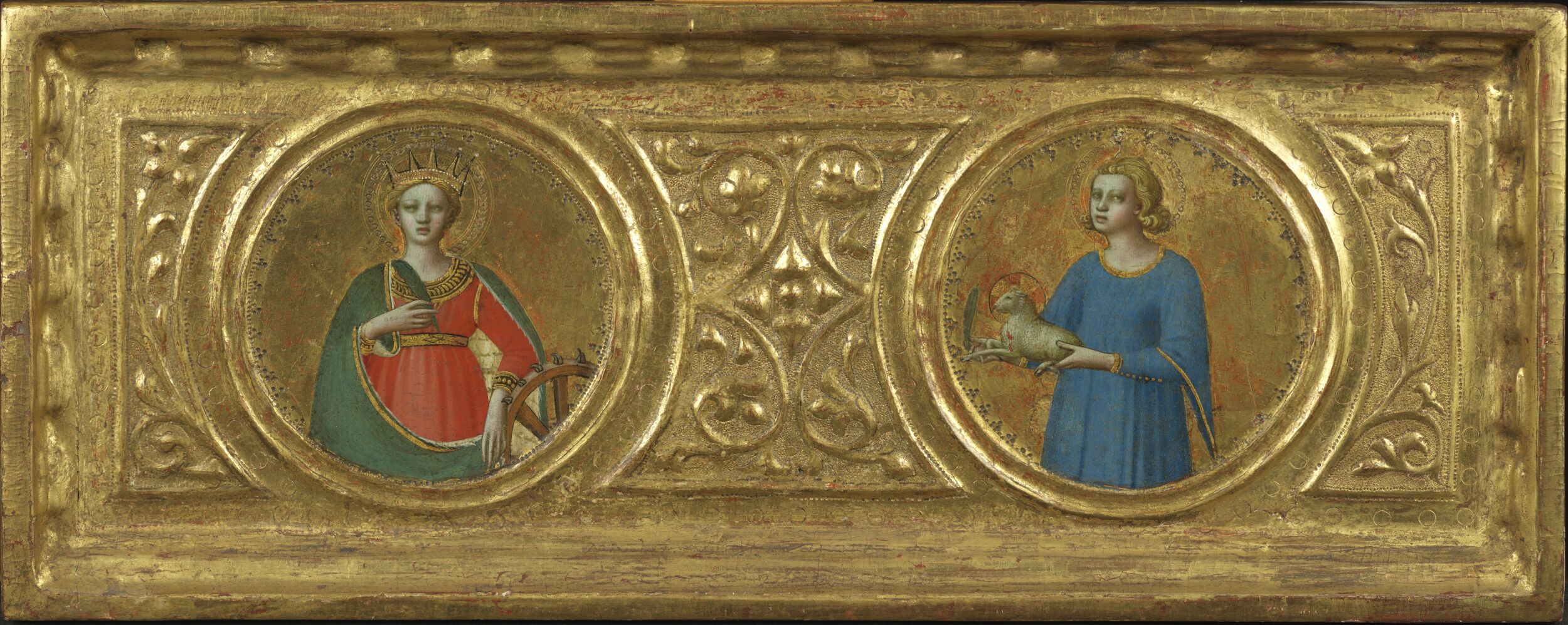 Saint Catherine of Alexandria and Saint Agnes (right panel) by Fra Angelico