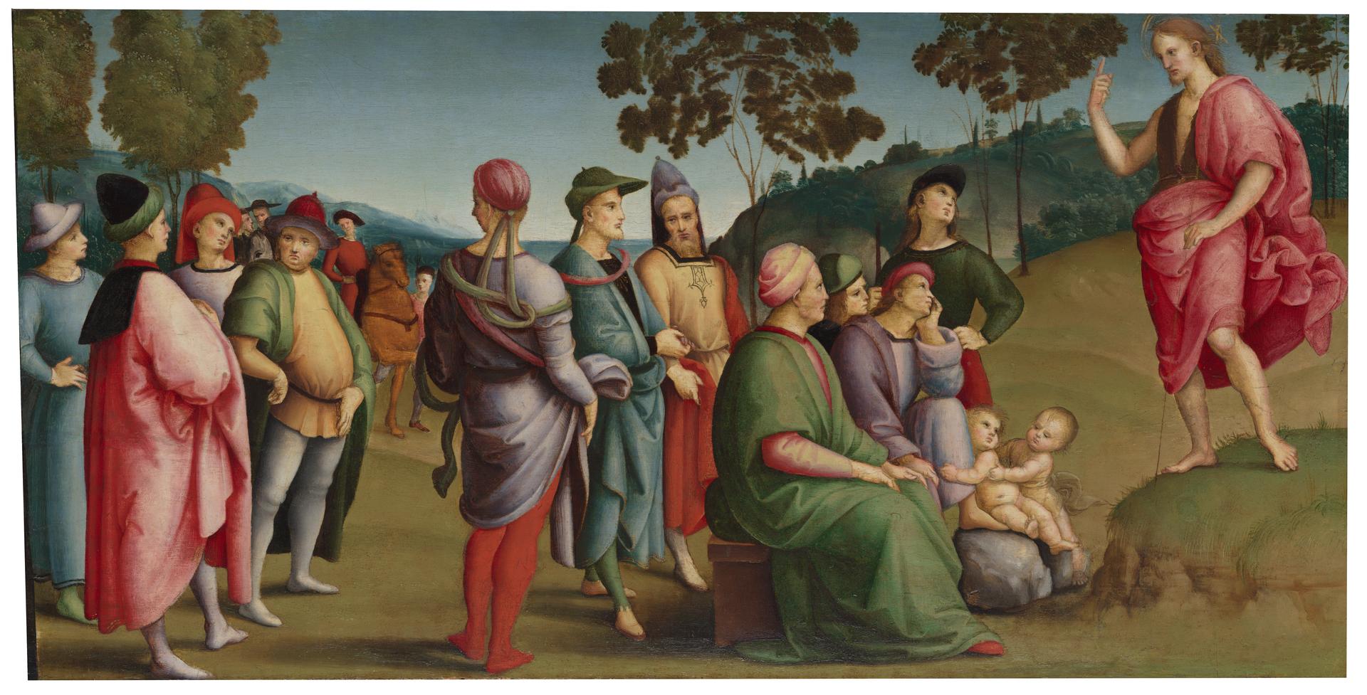 Saint John the Baptist Preaching by Raphael