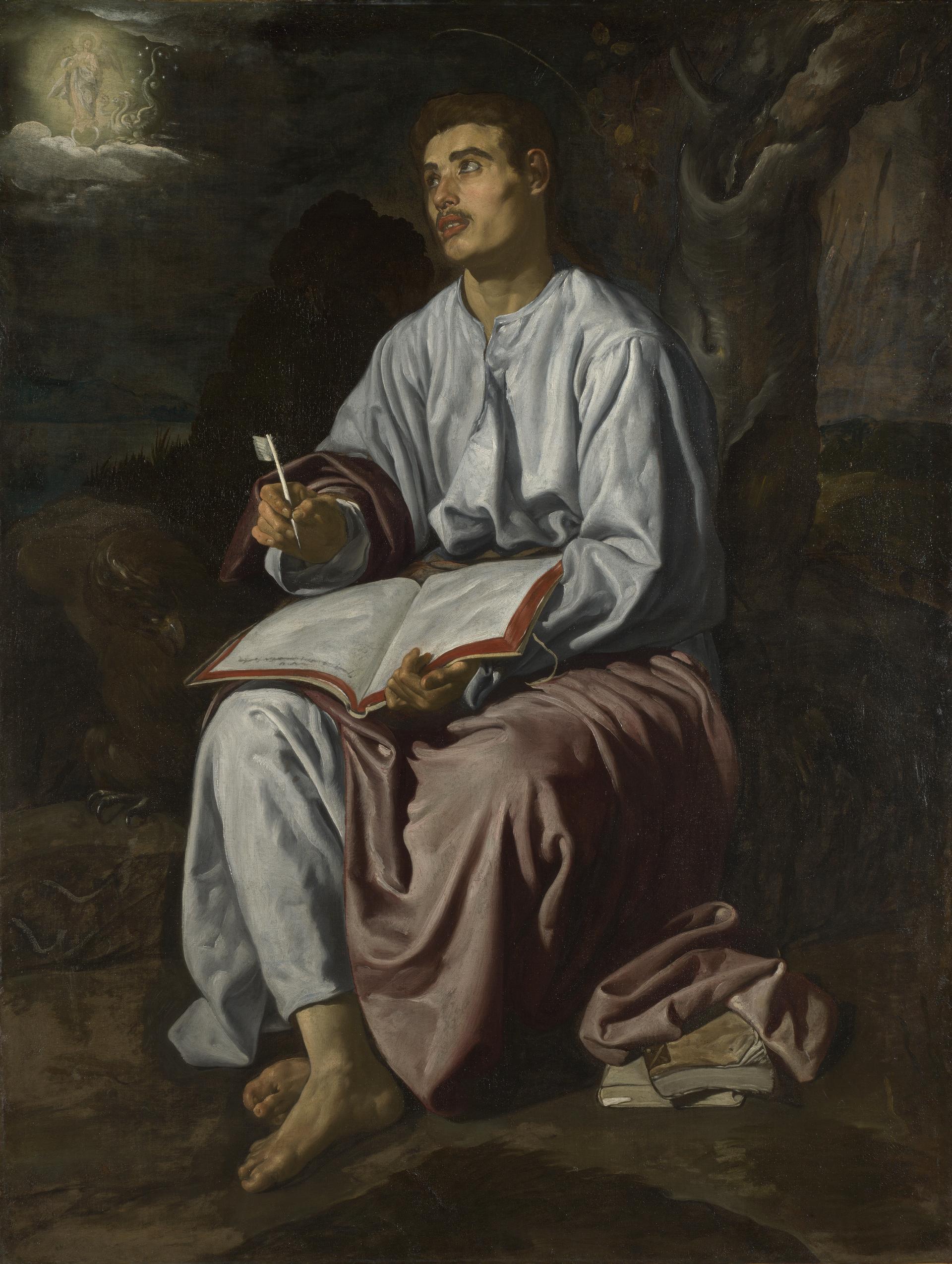 Saint John the Evangelist on the Island of Patmos by Diego Velázquez