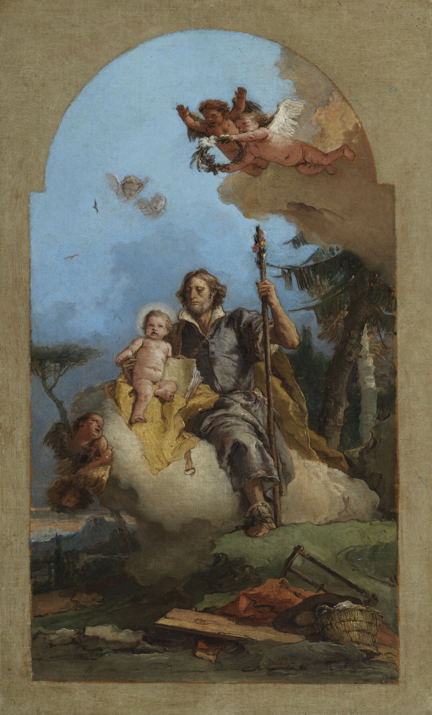 Saint Joseph with the Christ Child by Giovanni Battista Tiepolo