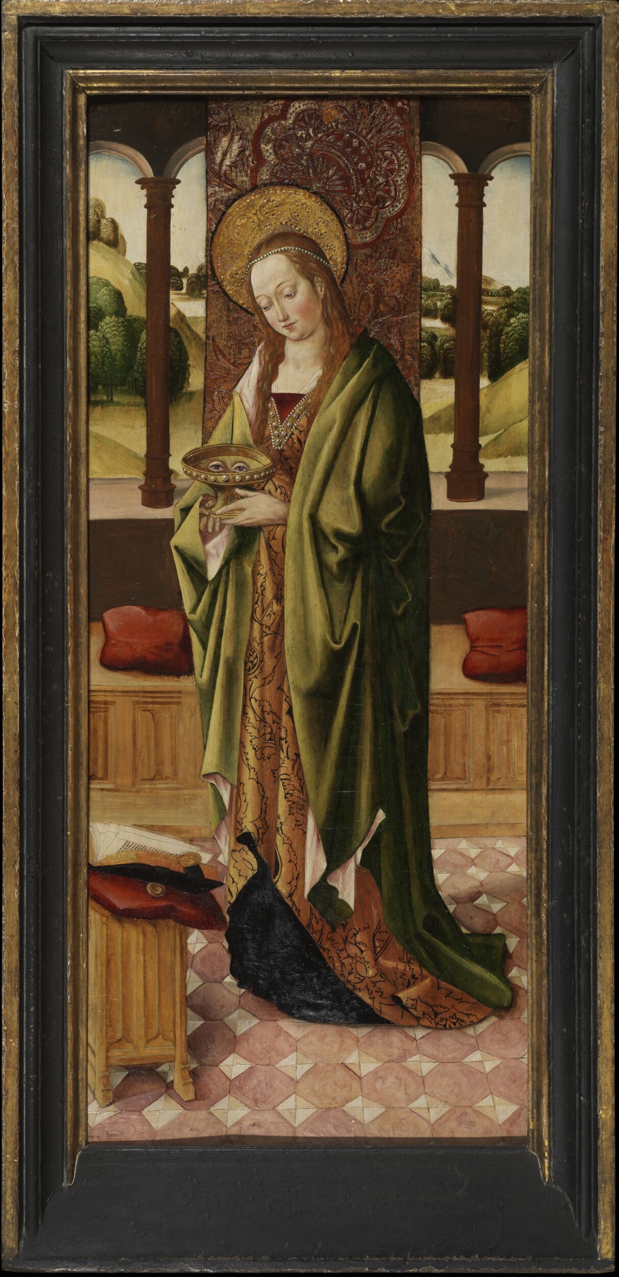 Saint Lucy (right panel of a triptych) by Master of the Lee Triptych