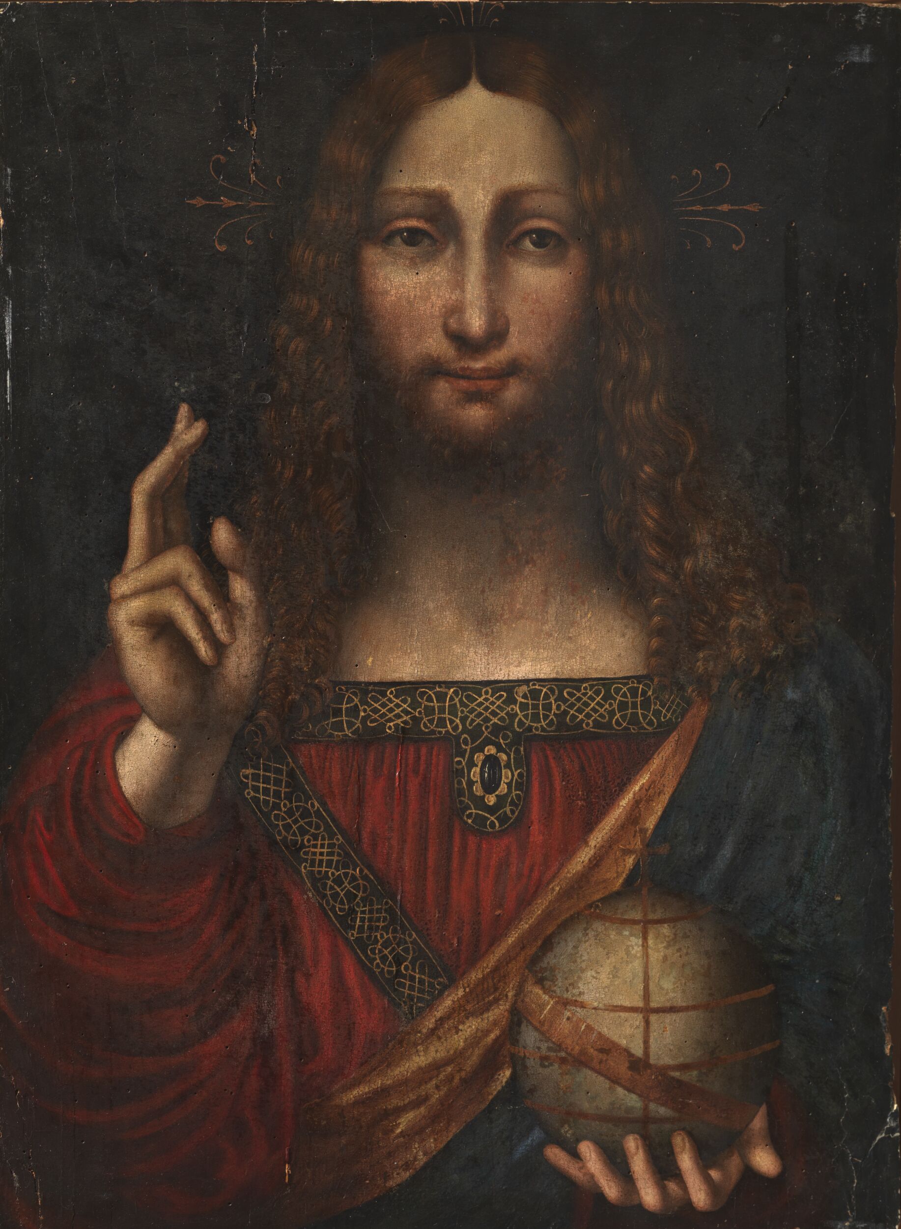 Salvator Mundi by Circle ofMarco d' Oggiono (Artists)ca.(Life dates)