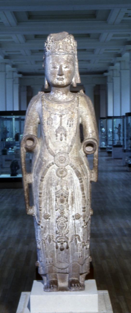Sandstone figure of Guanyin