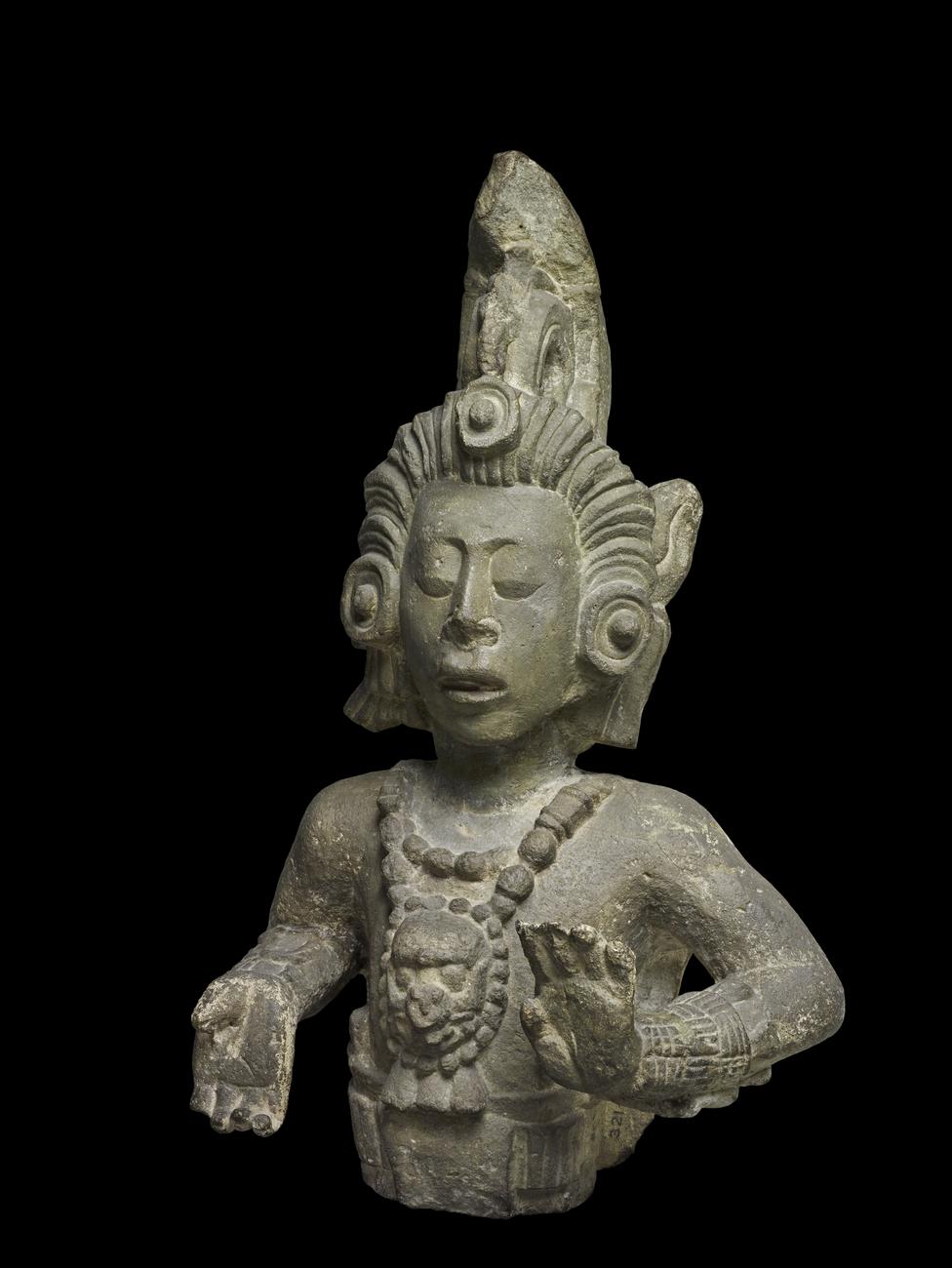 Sculpture of Maya maize god