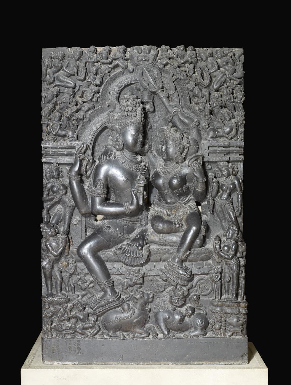 Sculpture of Shiva and Parvati