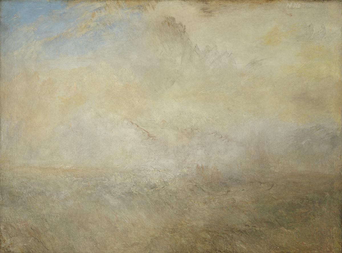 Seascape with Distant Coast by Joseph Mallord William Turner
