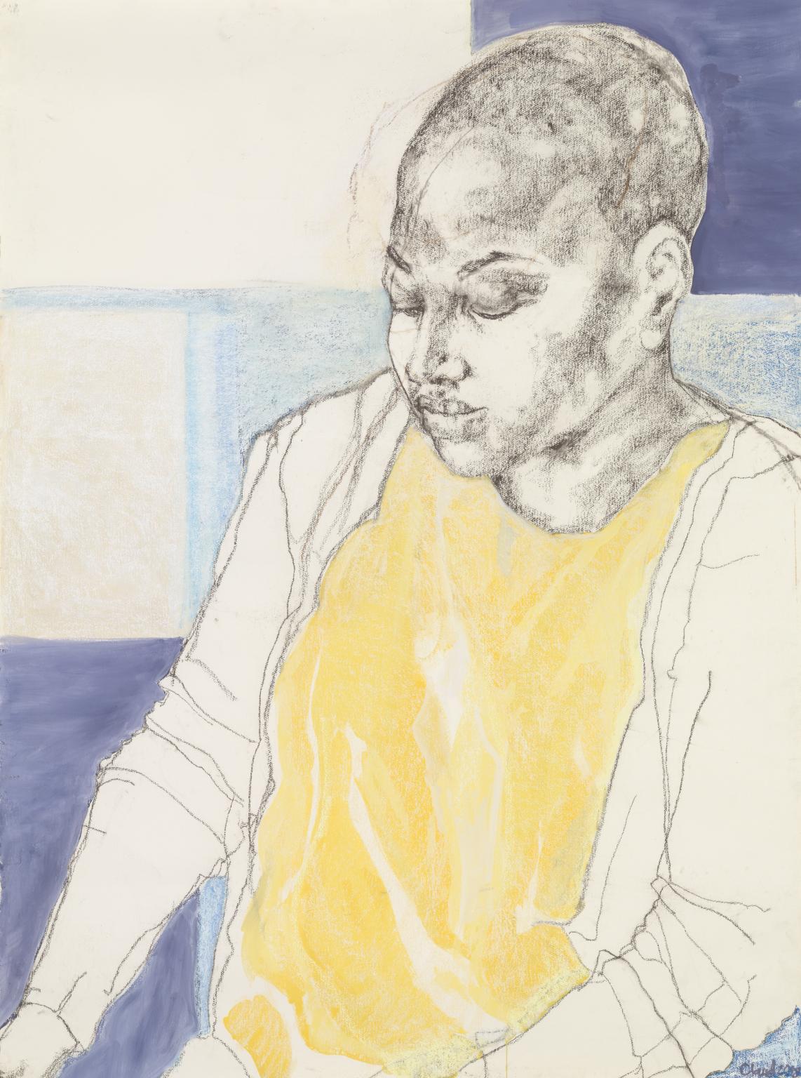 Seated Figure 1 by Claudette Johnson MBE