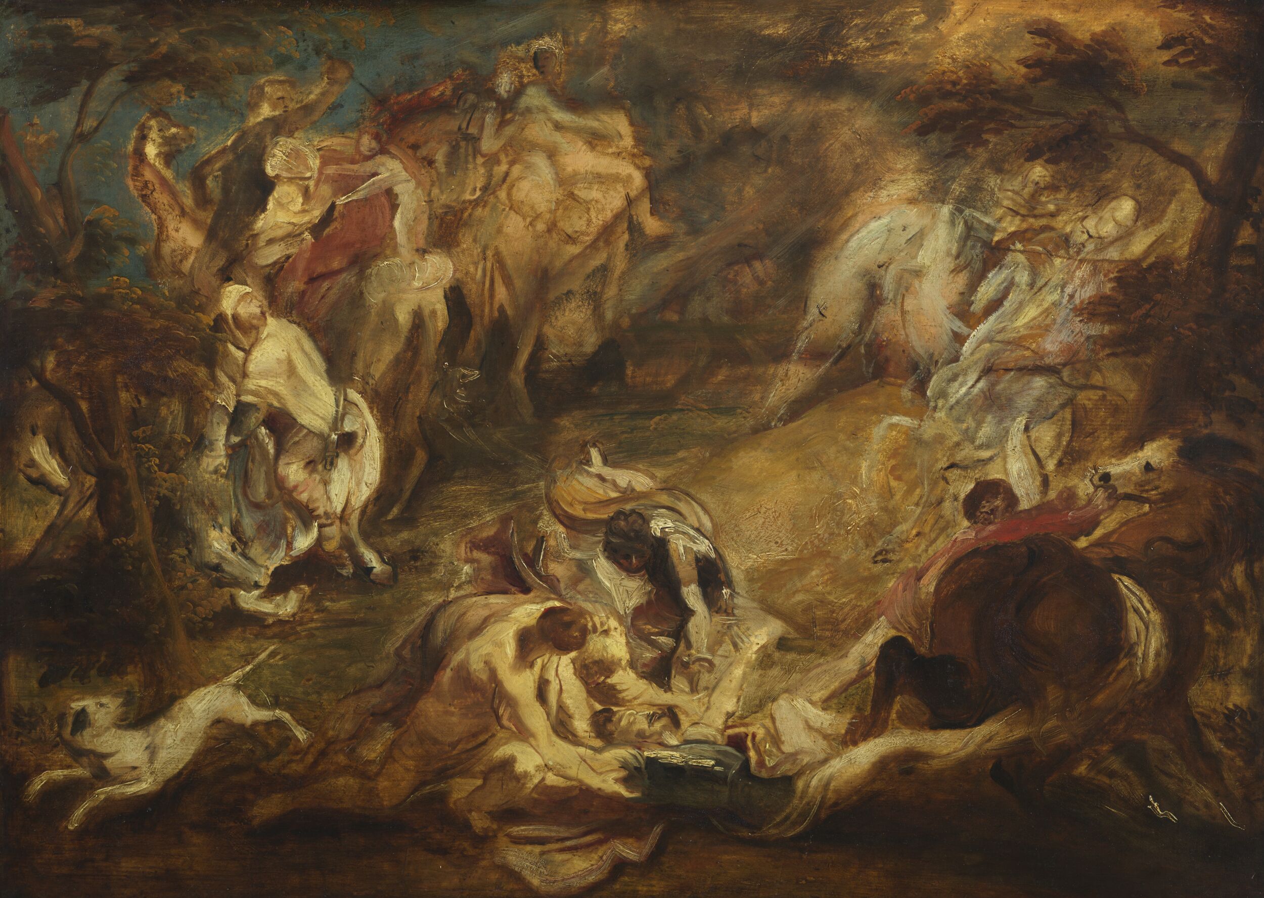 Sketch for 'The Conversion of Saint Paul' by Peter Paul Rubens