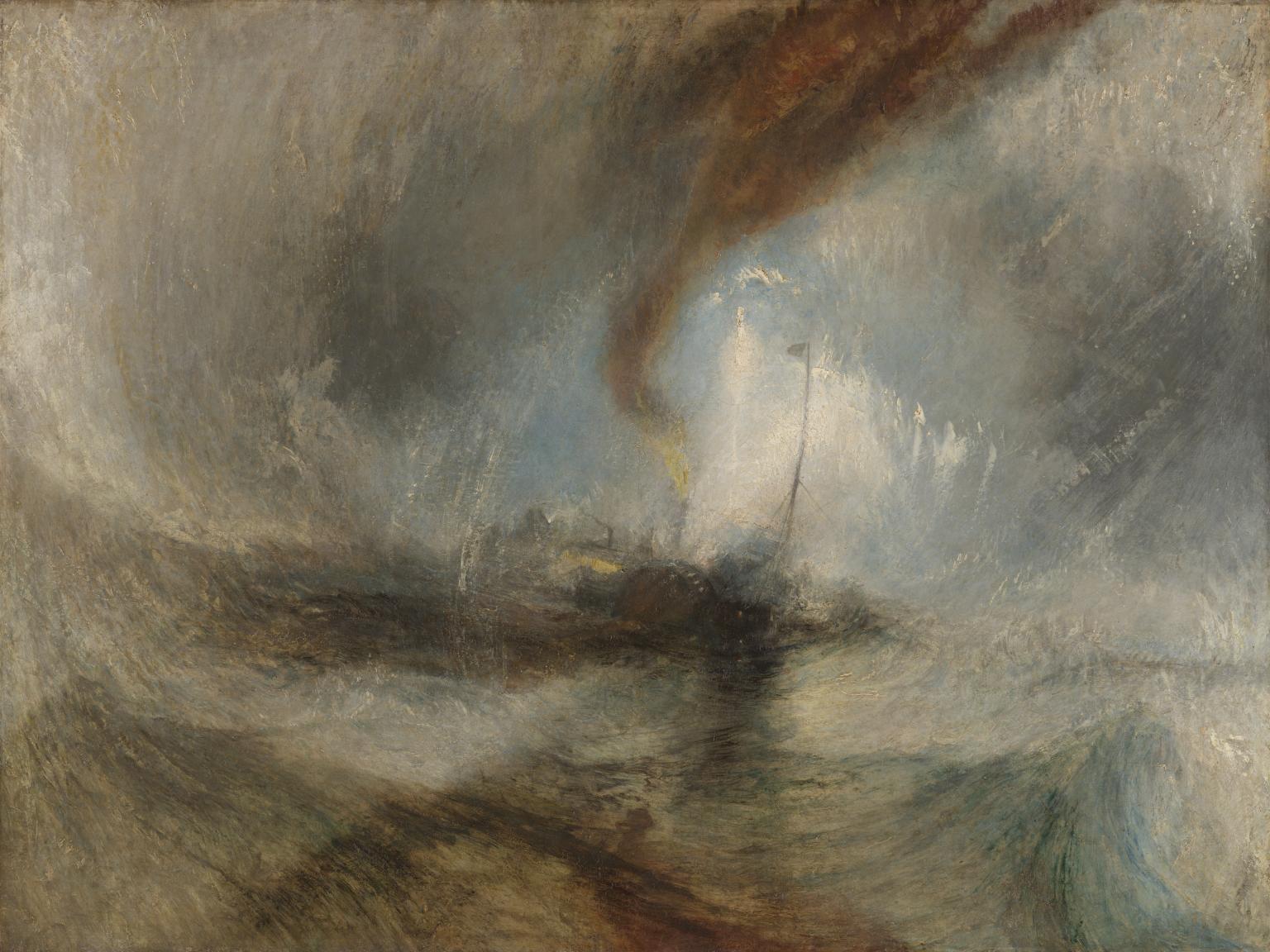 Snow Storm - Steam-Boat off a Harbour’s Mouth by Joseph Mallord William Turner