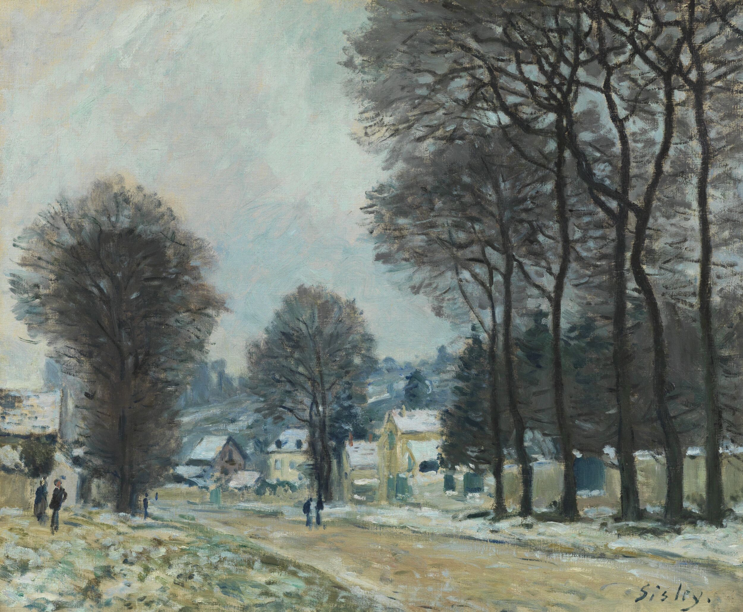 Snow at Louveciennes by Alfred Sisley