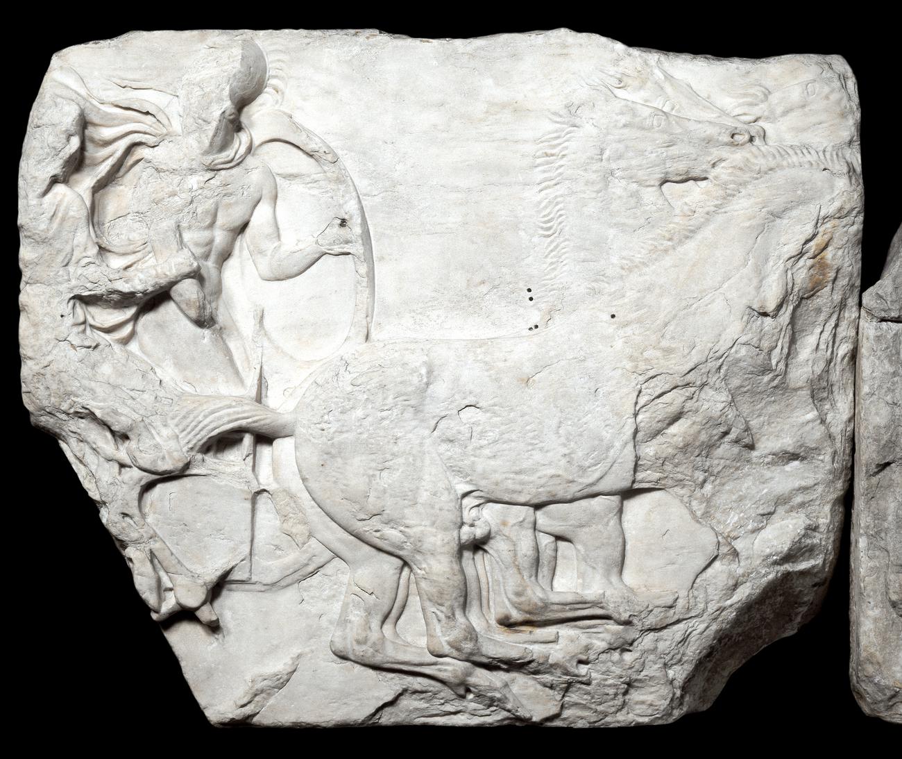 South frieze of horsemen