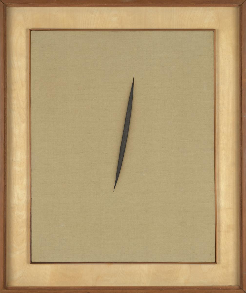 Spatial Concept ‘Waiting’ by Lucio Fontana