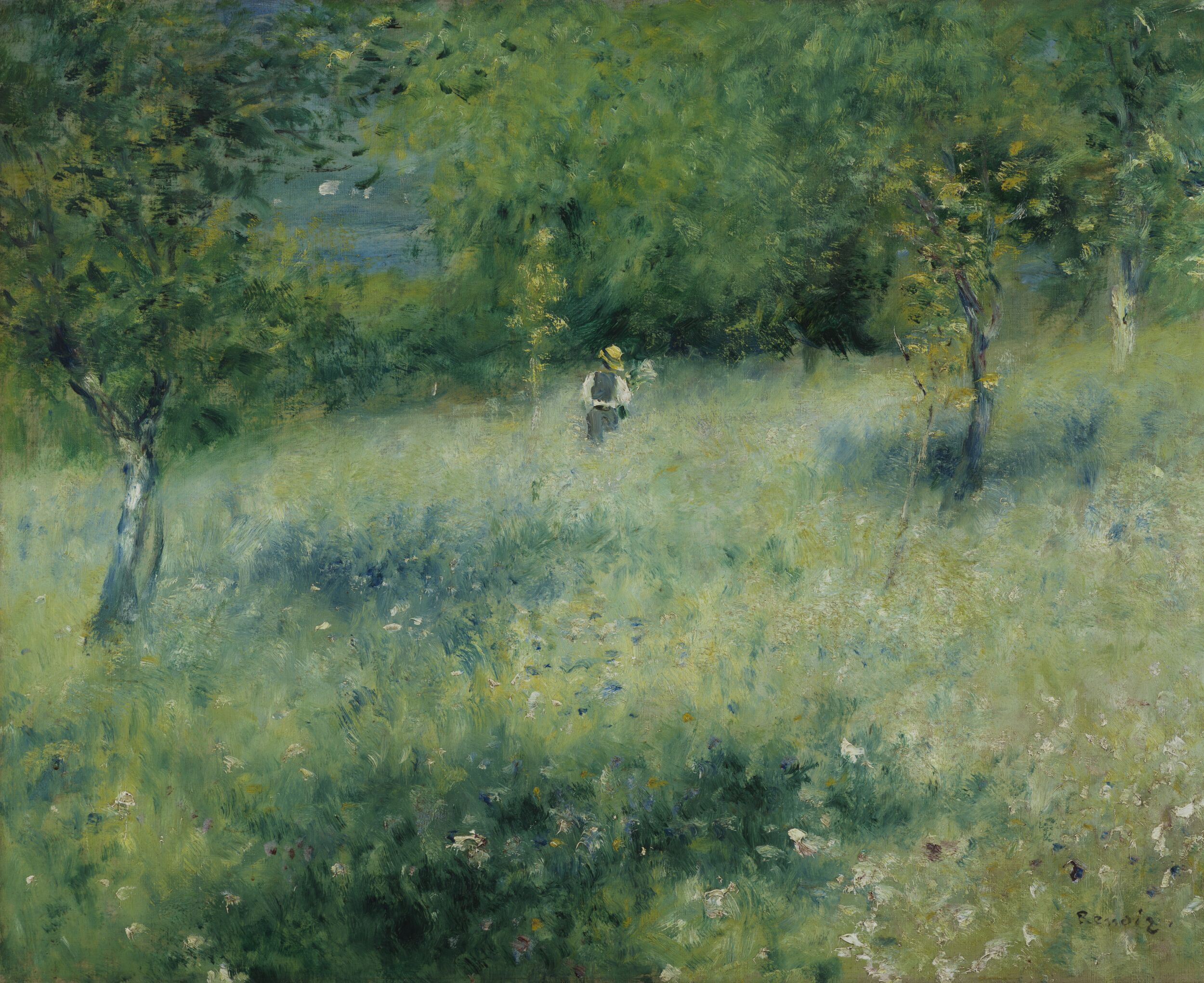 Spring, Chatou by Pierre Auguste Renoir