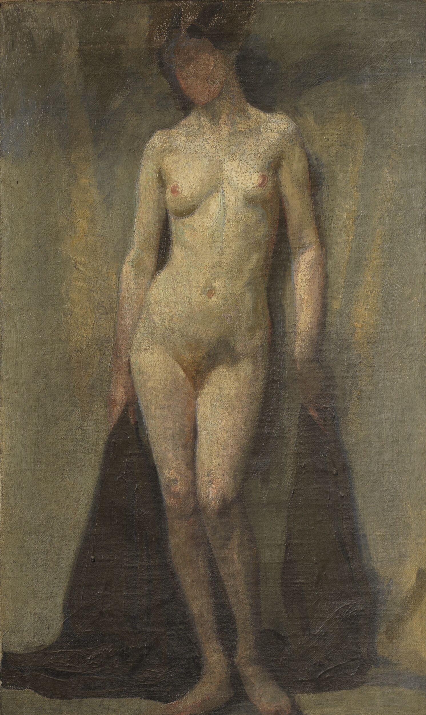 Standing Female Nude (recto)Alcantara Bridge, Toledo (verso) by Dora Carrington