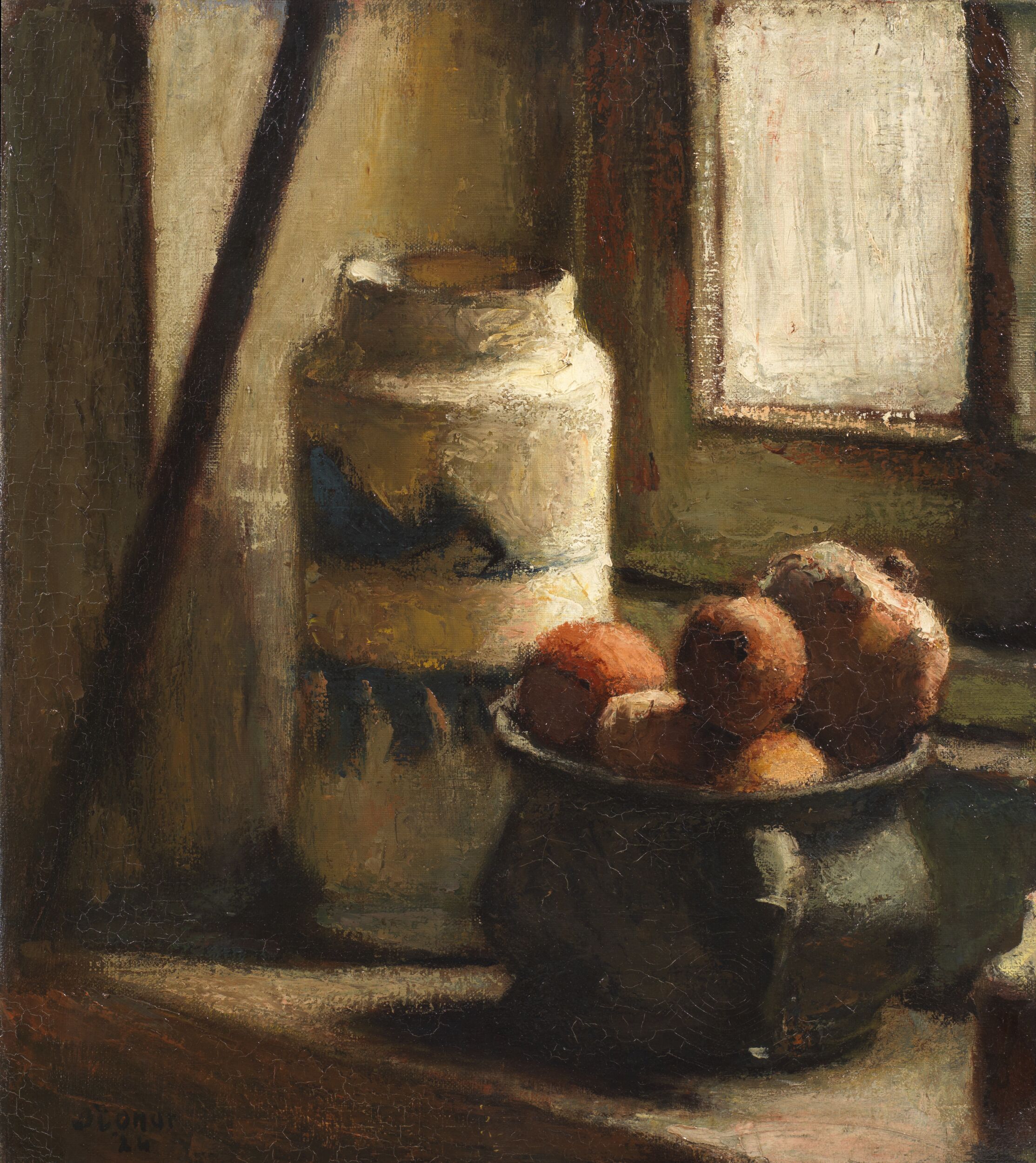 Still Life with Bowl of Fruit by a Window by Roderic O'Conor (Artists)