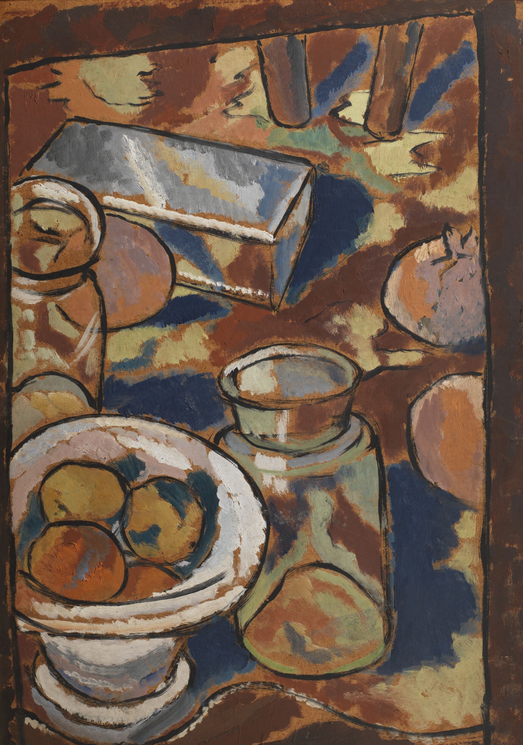Still Life with Glass Jar and Silver Box by Winifred Gill