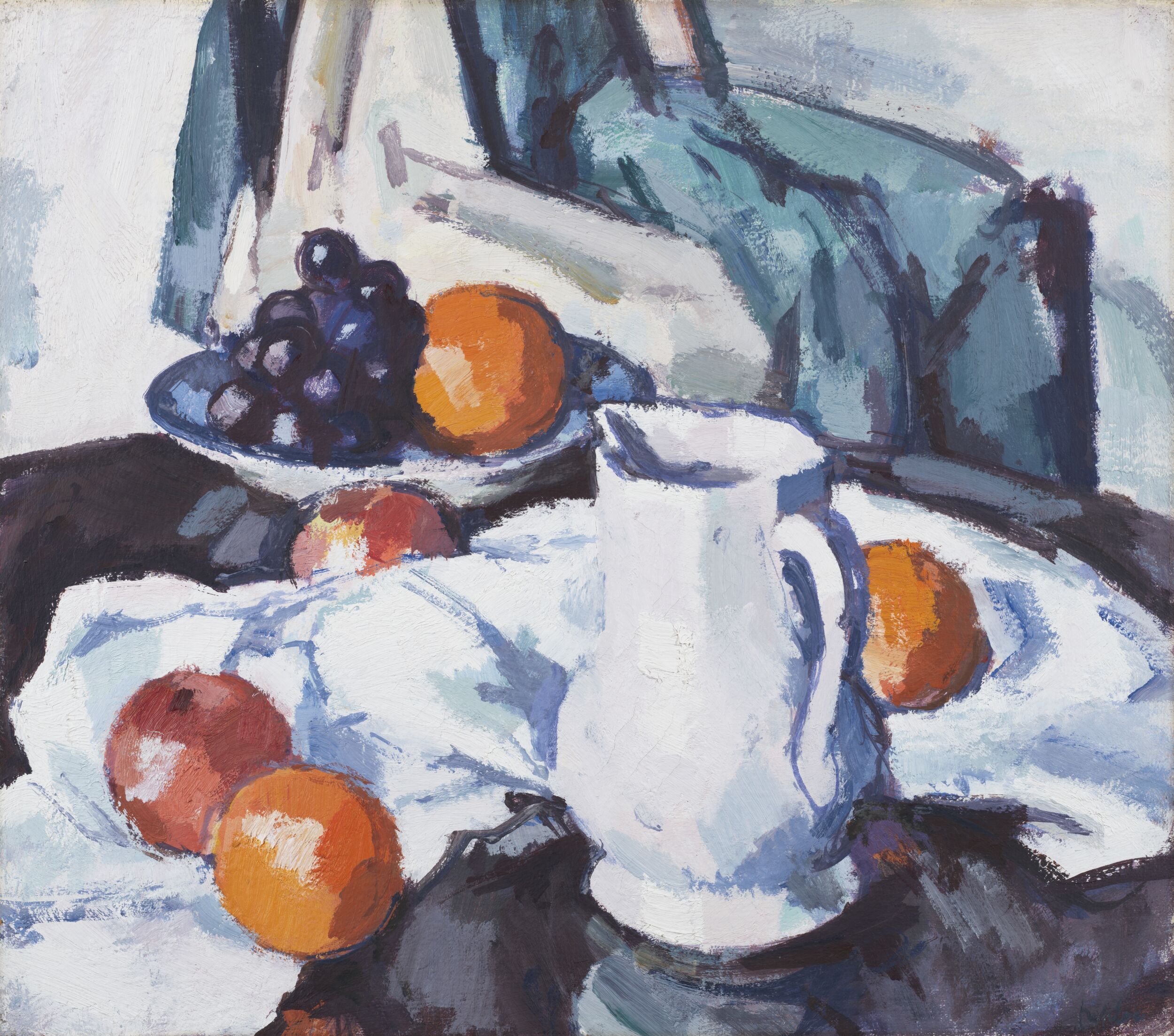 Still Life with Jug and Grapes by Samuel John Peploe (Artists)
