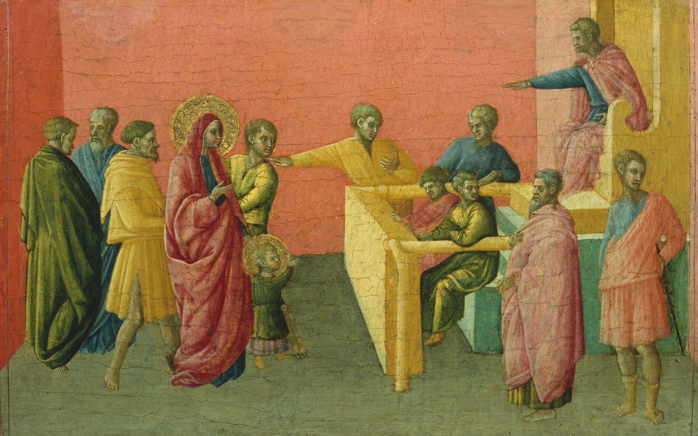 Story of Saints Julitta and Quiricus (Three predella panels) by Borghese di Piero