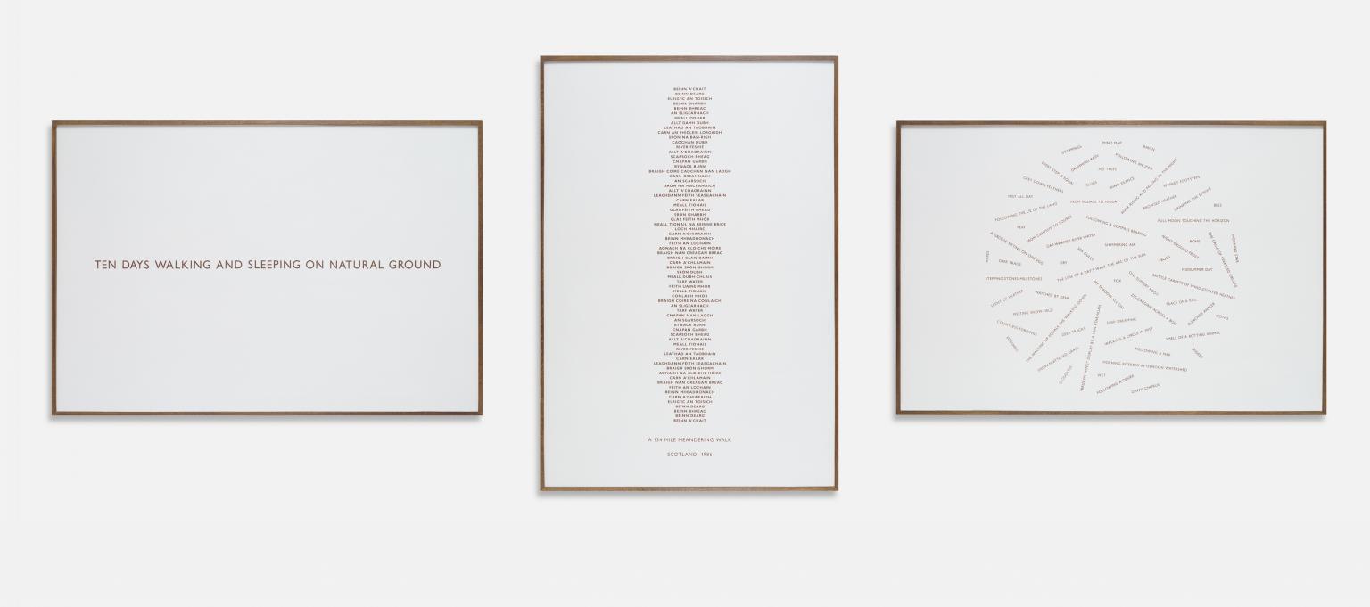 Ten Days Walking and Sleeping on Natural Ground by Richard Long CBE