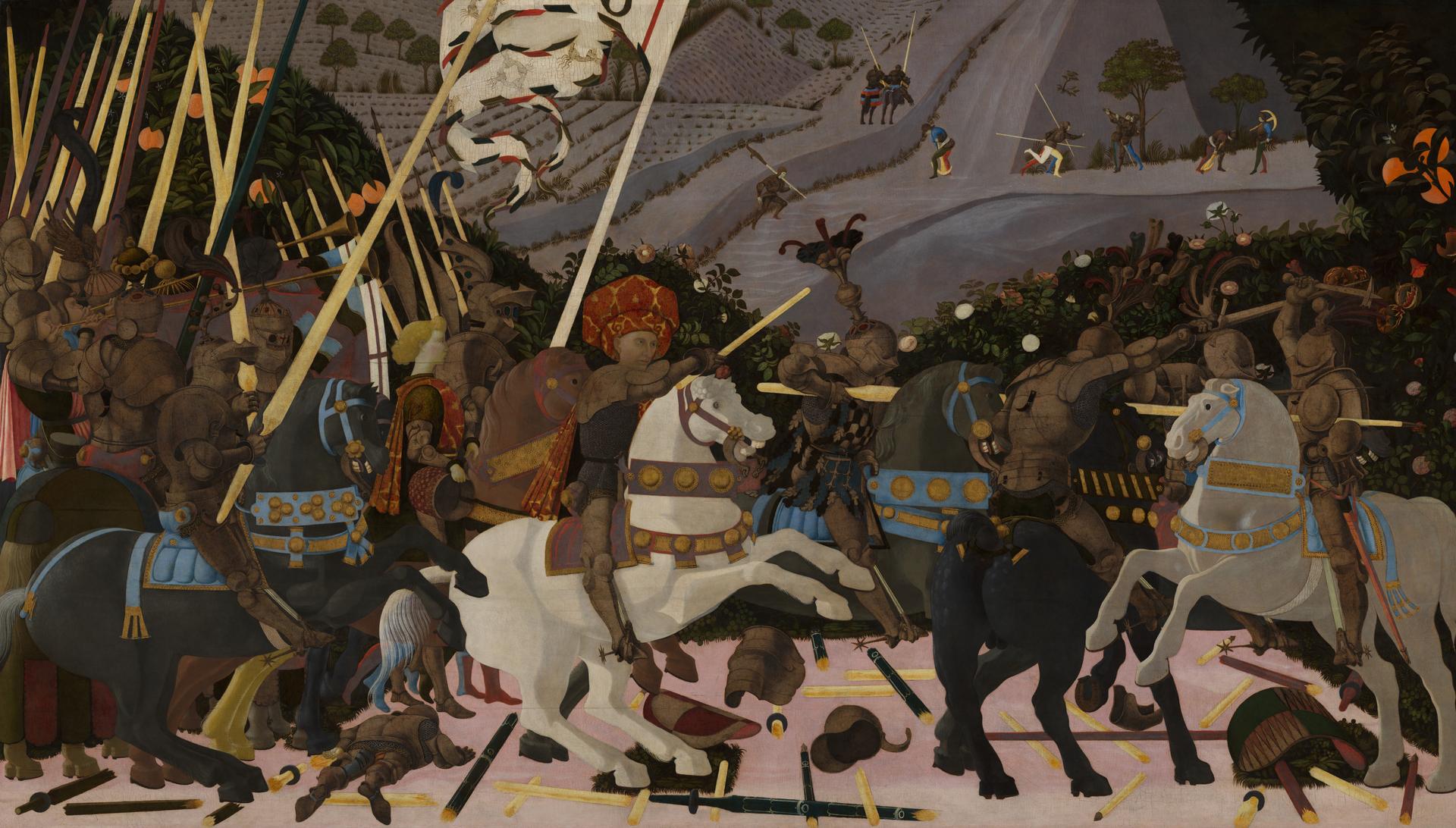 The Battle of San Romano by Paolo Uccello