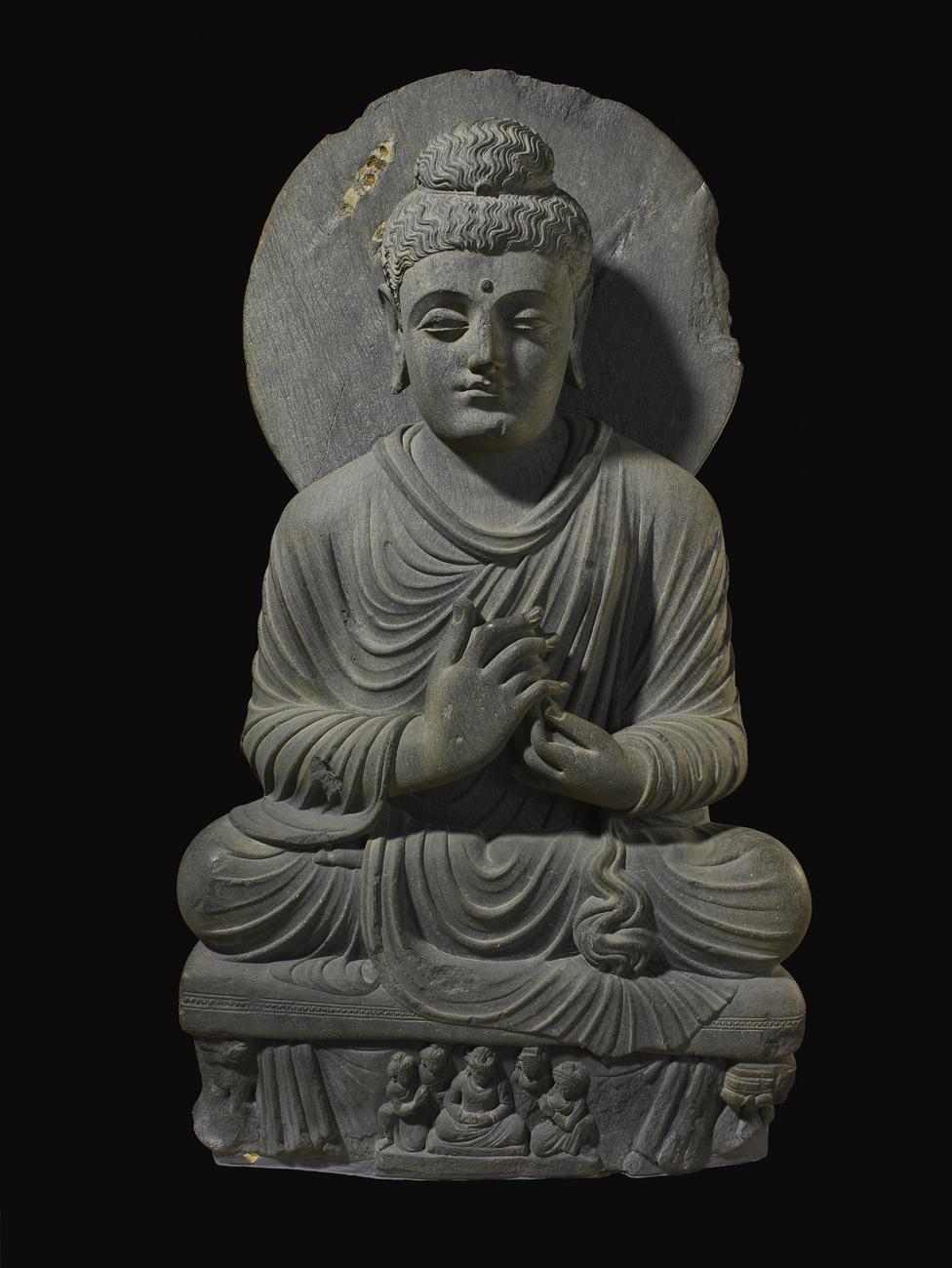 The Buddha preaching