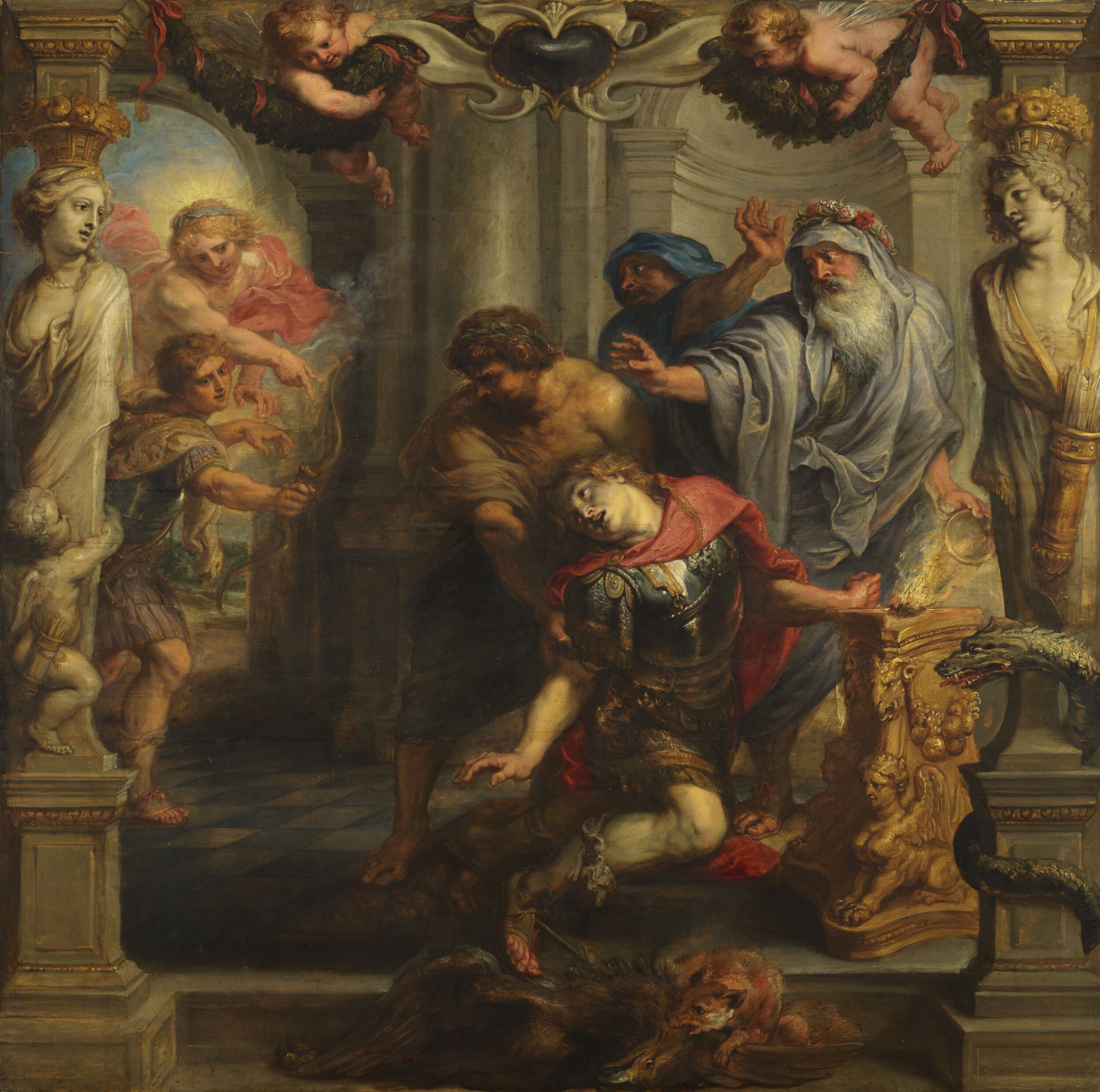 The Death of Achilles by Peter Paul Rubens