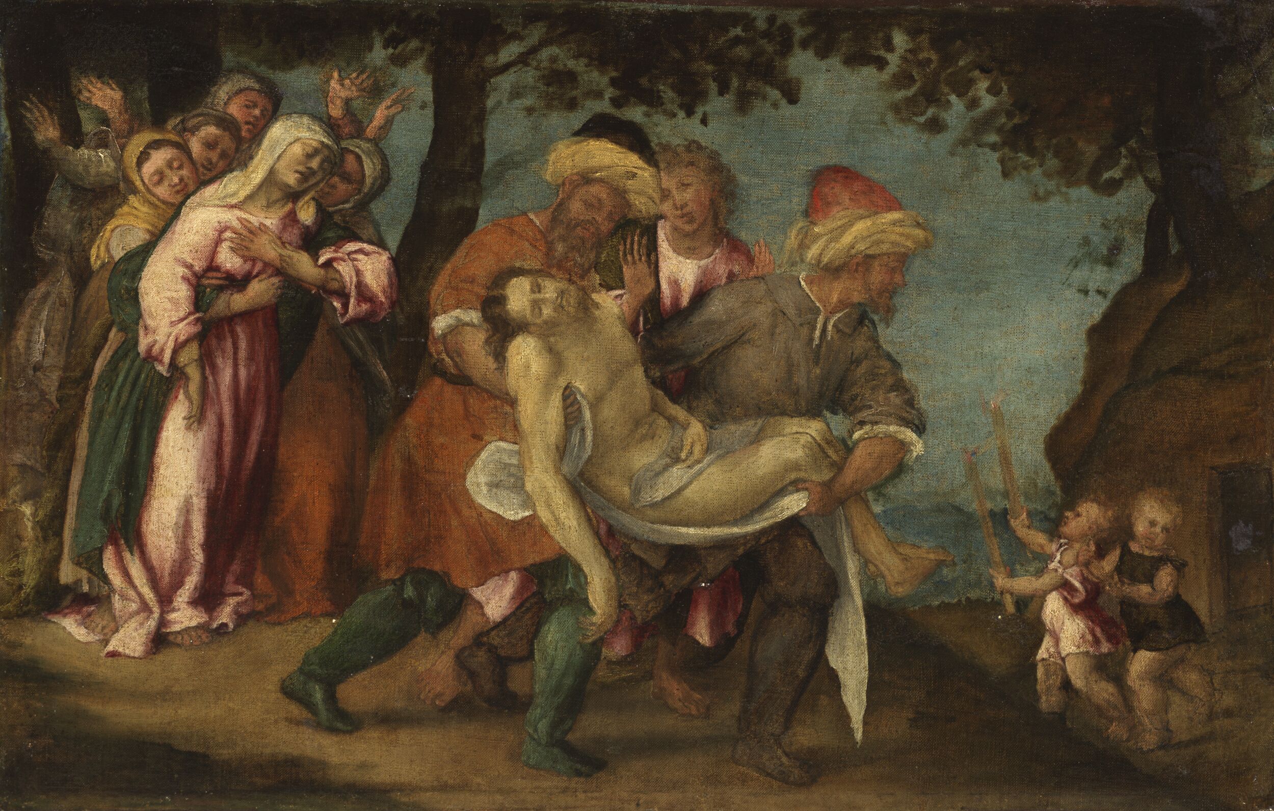 The Entombment by Lorenzo Lotto