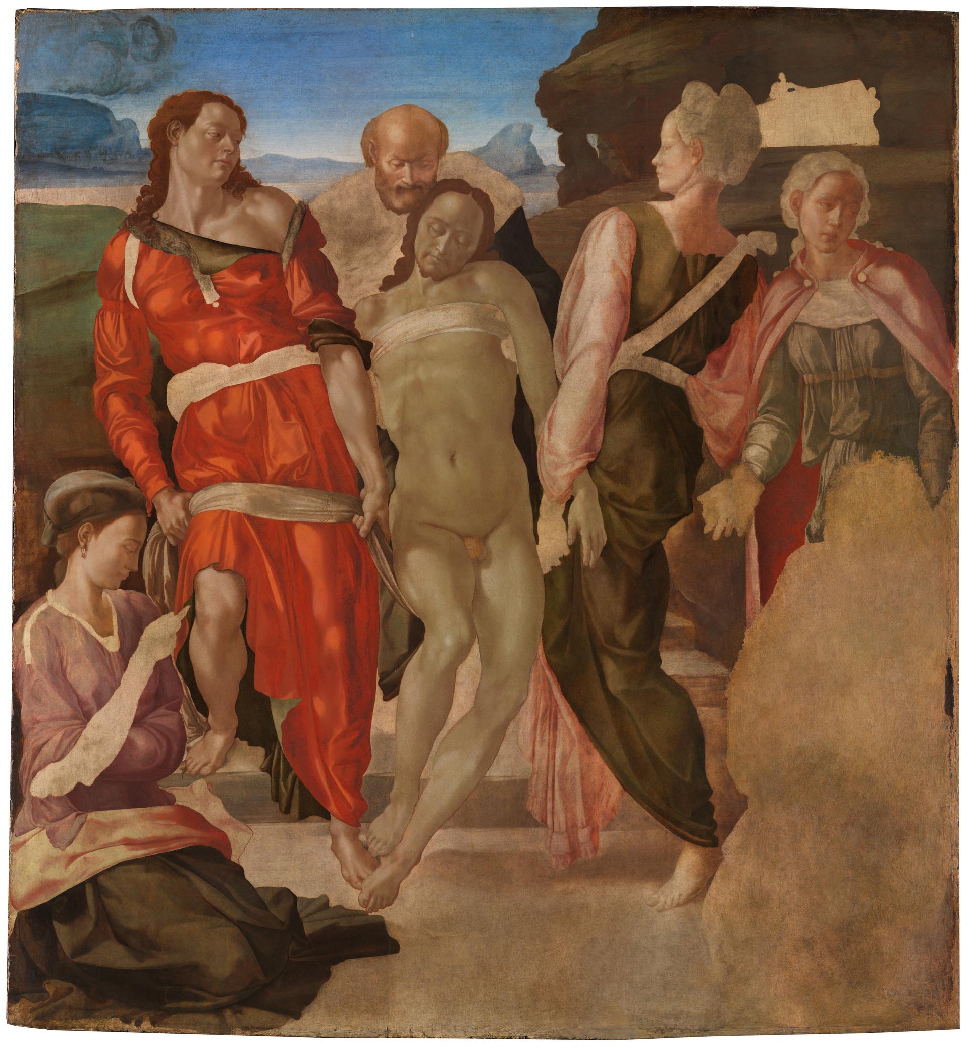 The Entombment (or Christ being carried to his Tomb) by Michelangelo