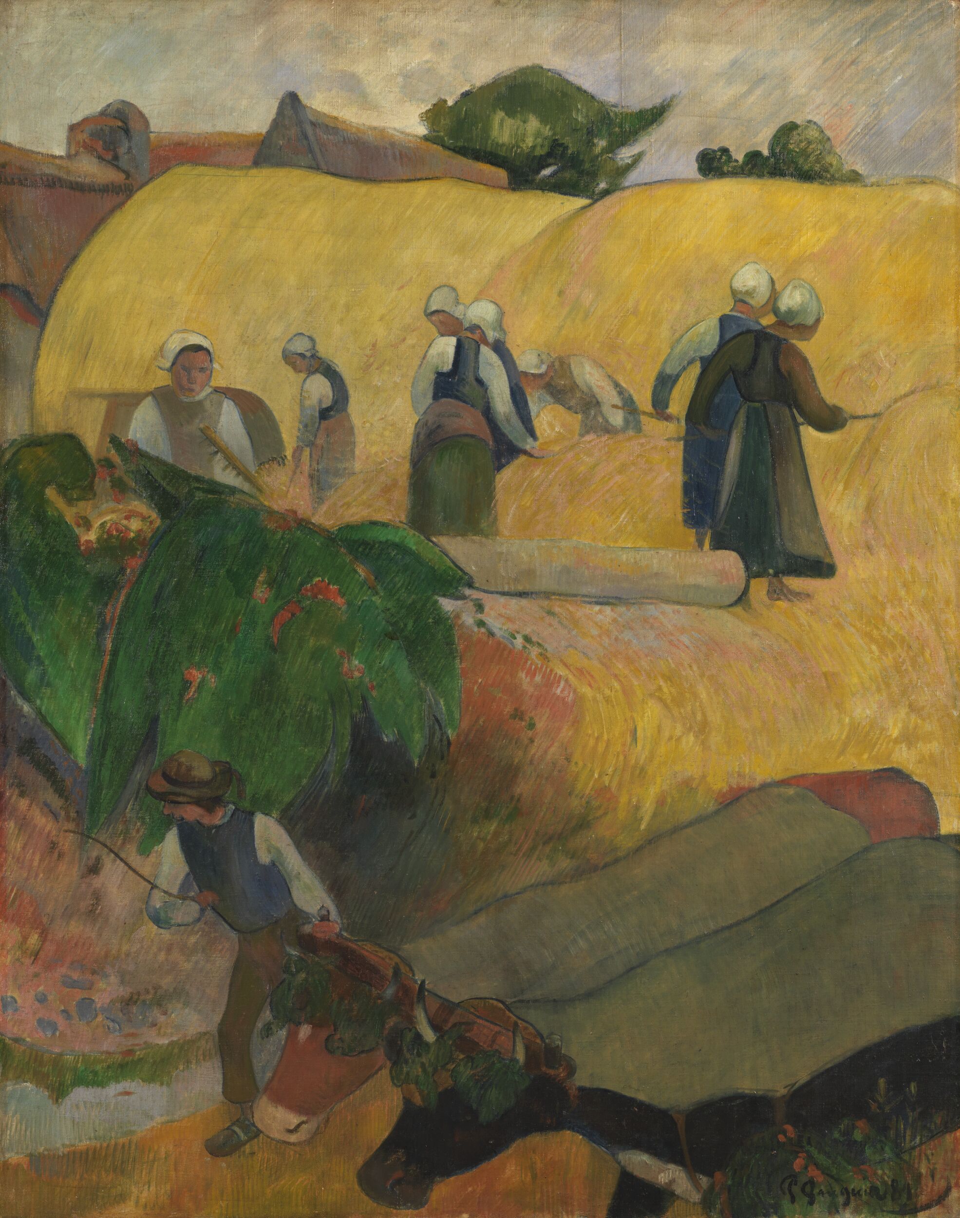 The Haystacks by Paul Gauguin